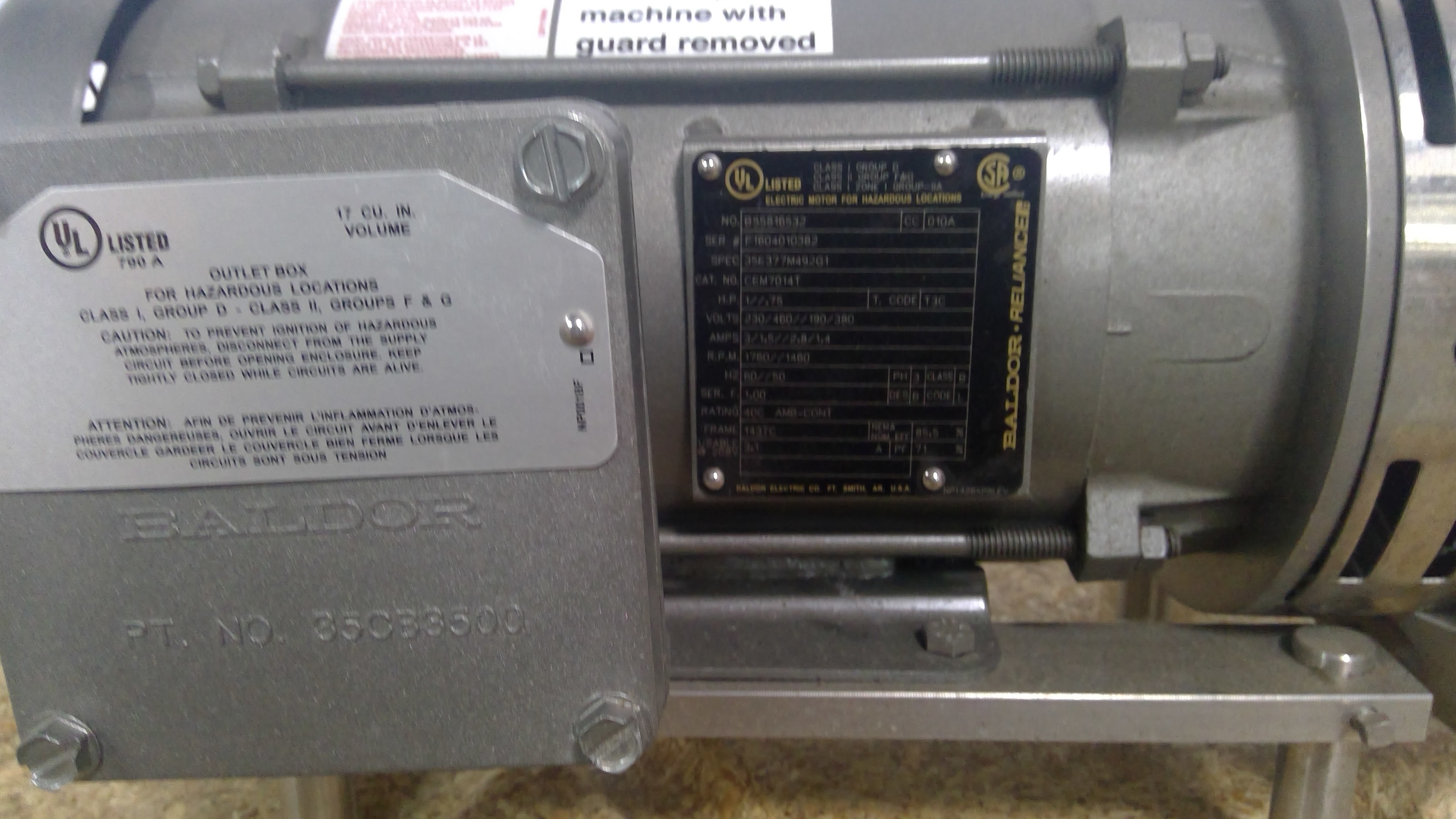 SPX W+ 50/8 Centrifugal Pump, High Efficiency, Low Vibration, Used