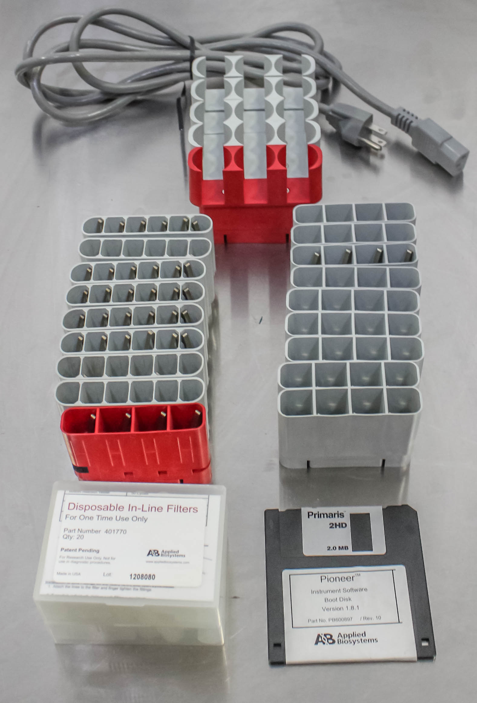 ABI Pioneer Peptide Synthesizer BioSystems Includes Computer Data Flow