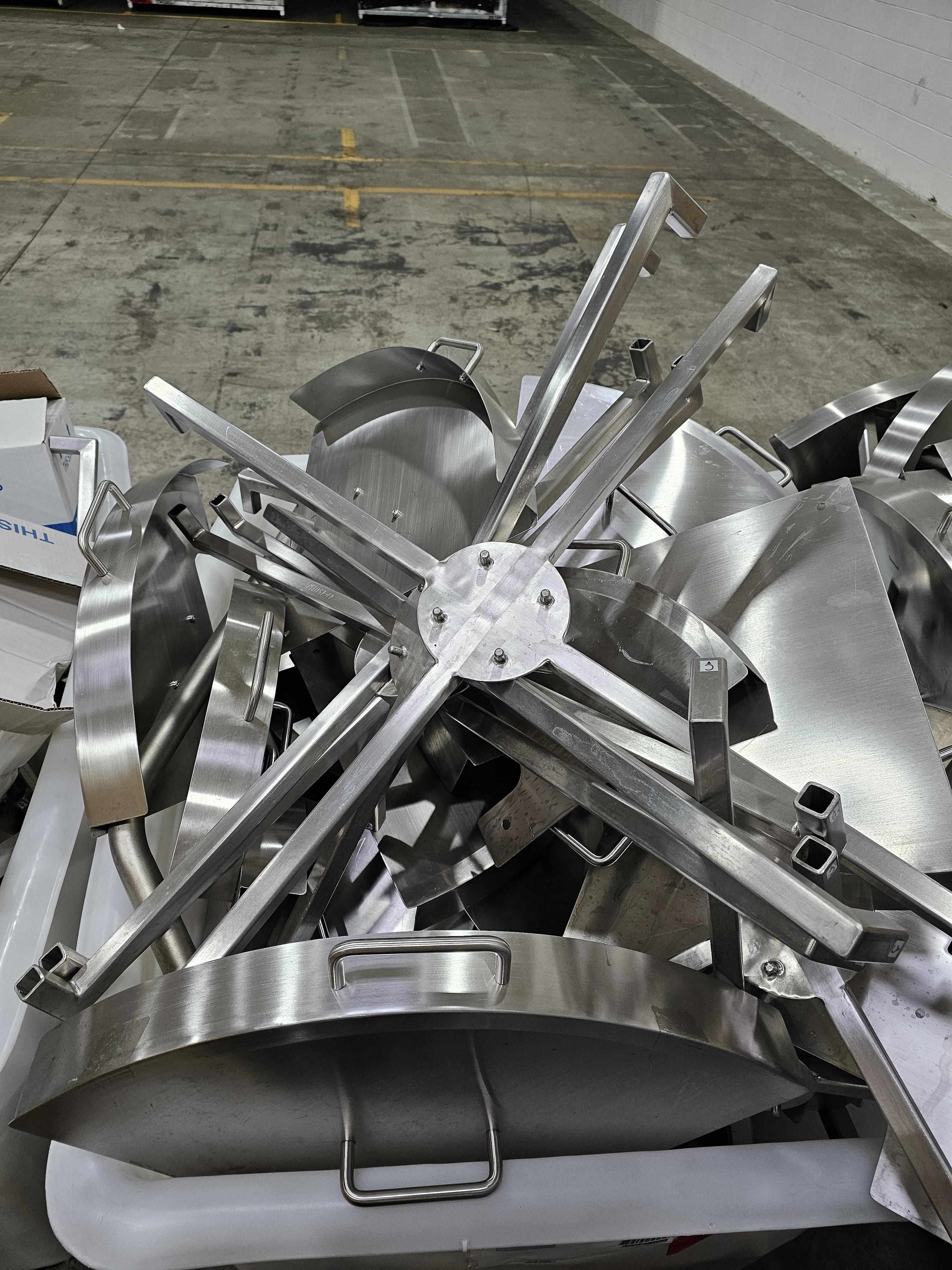 N/A 3 Bins of SUM Parts Process/Scale-Up Mixers Mobius200L Mixer Accessories