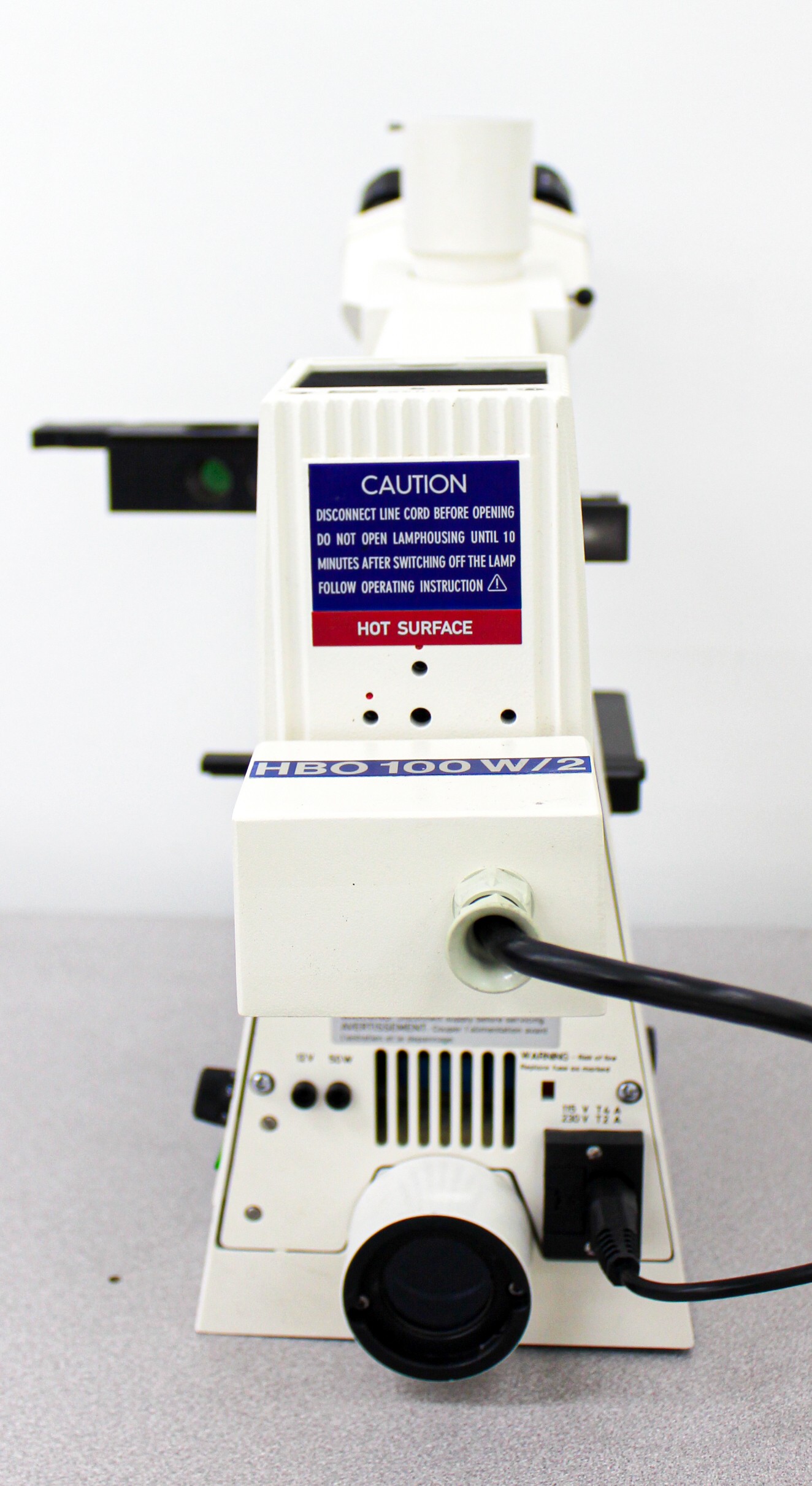 Zeiss Axioskop Microscope Power Supply 75W/100W Short Arc Lamp 100x Lens