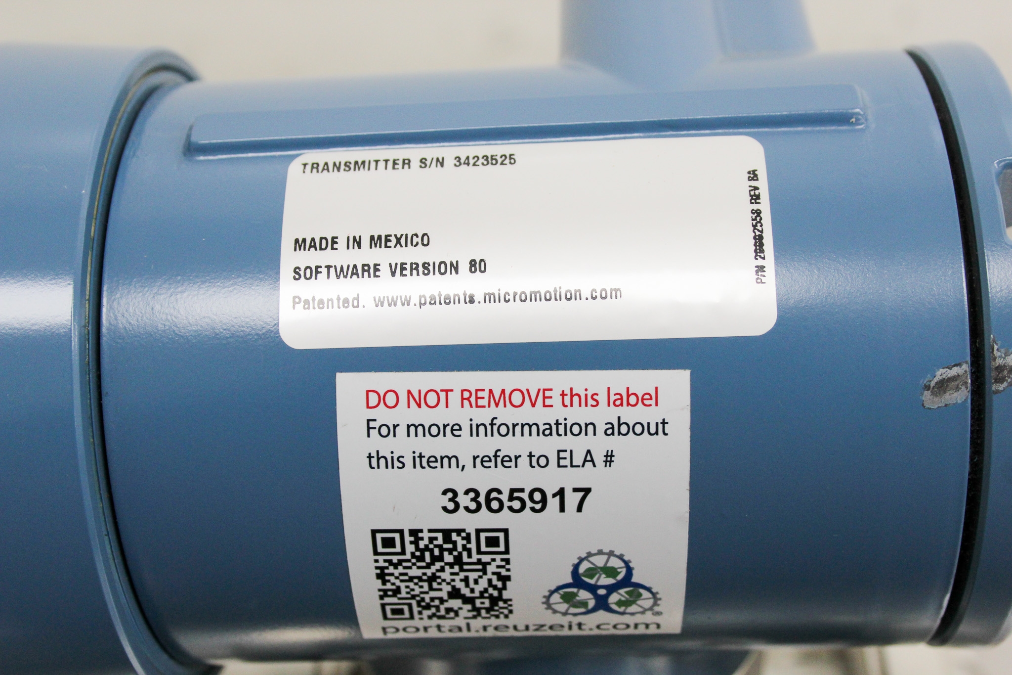 Micro Motion 2700 Transmitter Mass Flow Sensor Used Condition G No Cables