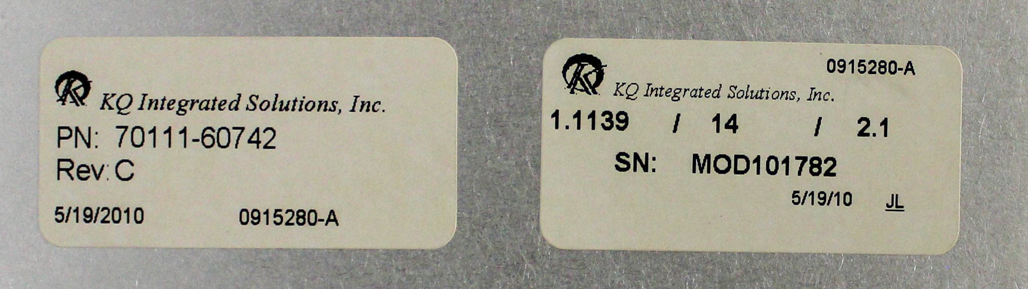 KQ Model 70111-60742 Mass Spec Accessory for Bioanalysis