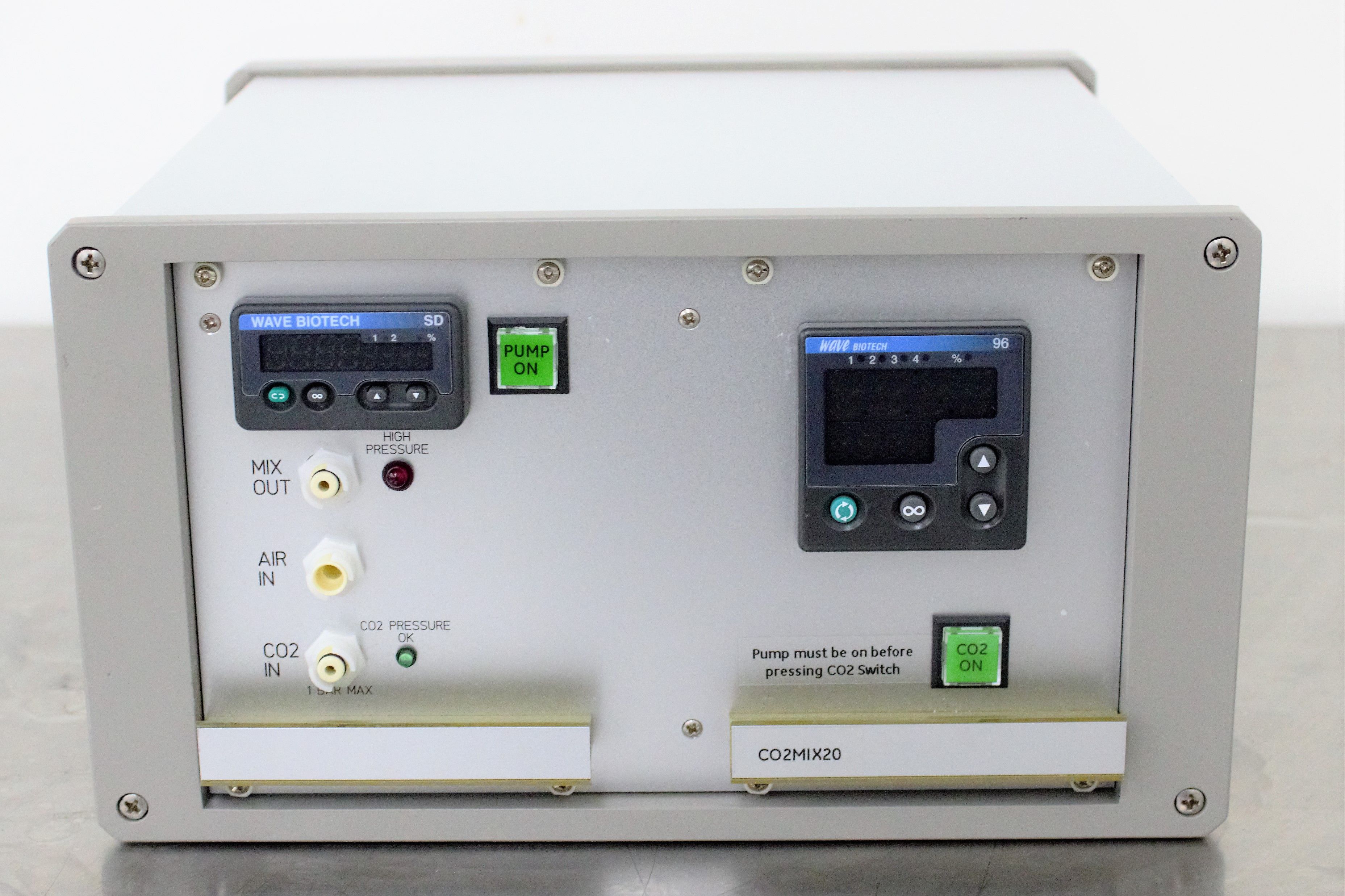 GE Healthcare CO2Mix20 Controller Bioreactor Aeration CO2 Sensor 2012 Used