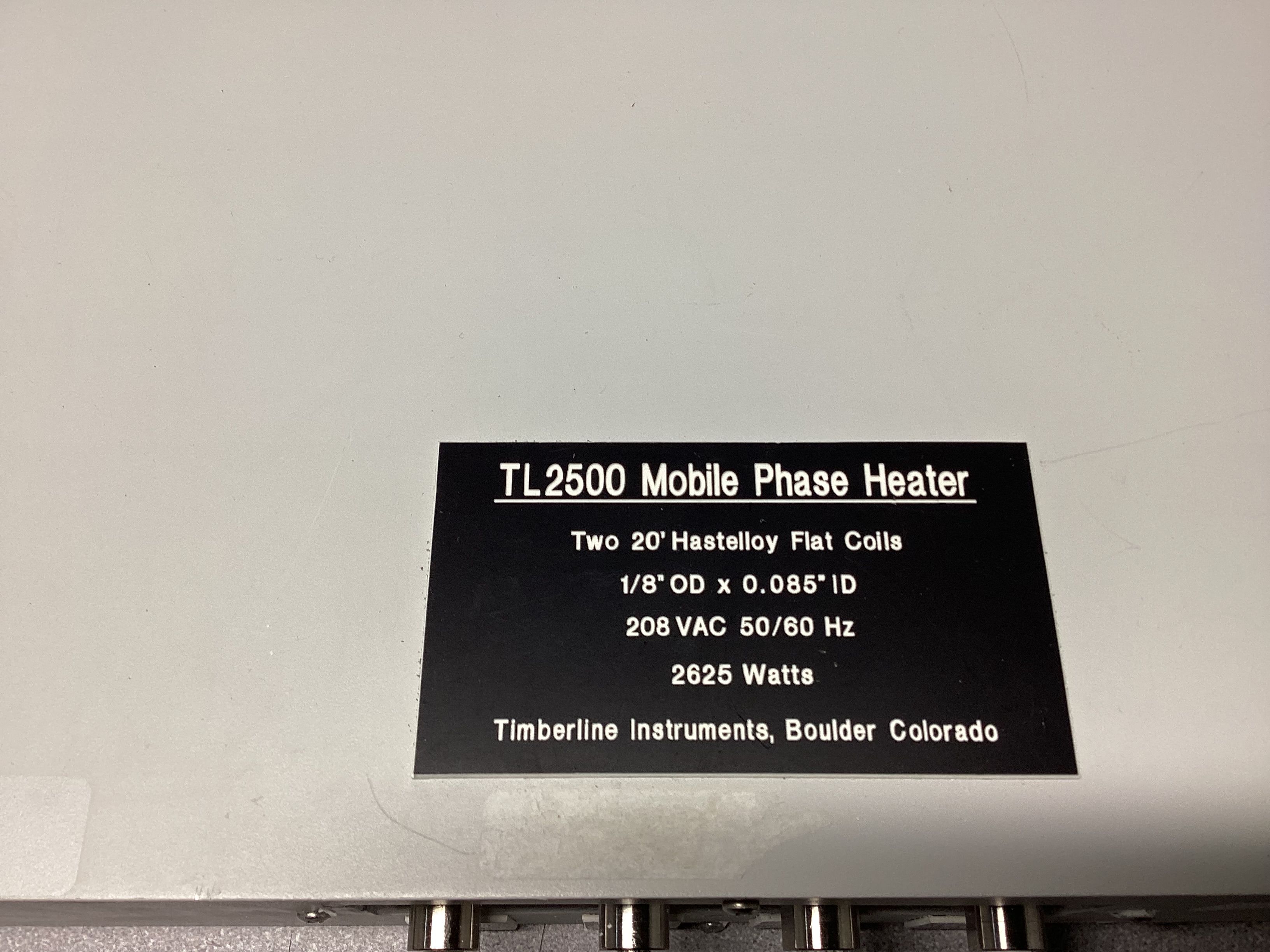 Timberline TL2500 HPLC Heater Improves Column Efficiency  Ambient+5C to 90C