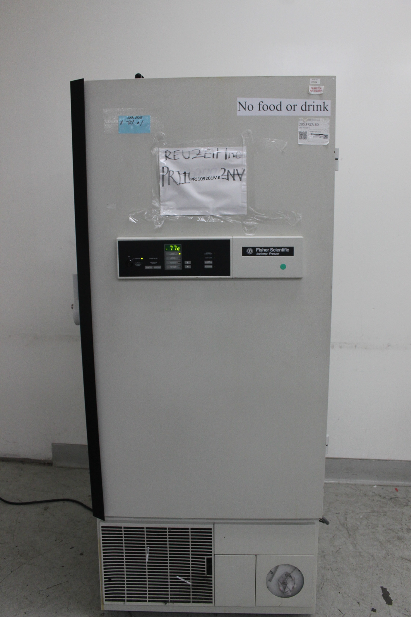 Fisher I81URCA29 Freezer Ultra Low Temperature -80C Long Term Storage