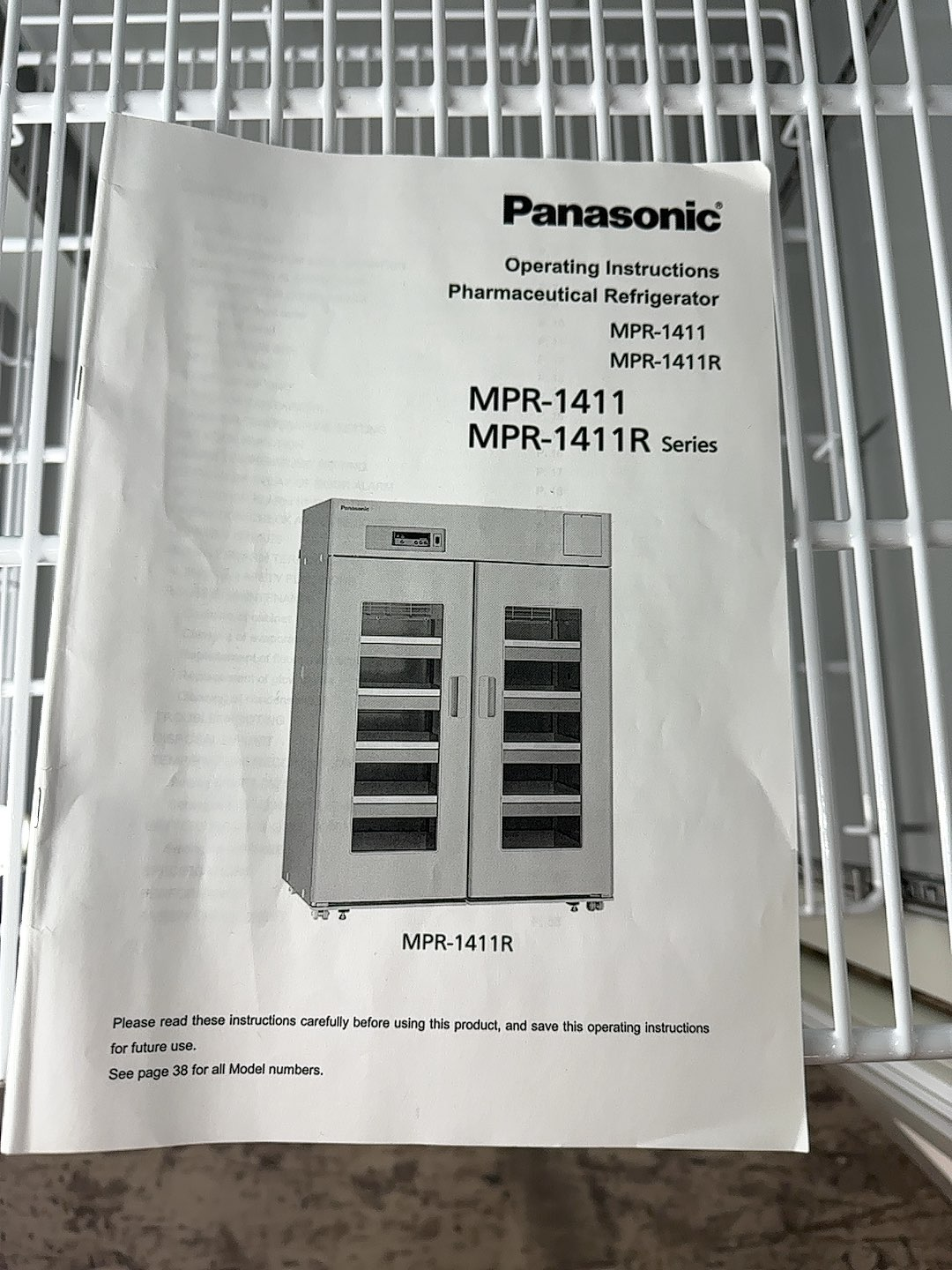 Panasonic MPR-1411 Refrigerator 48.2cf Lab Microprocessor 2-23C Temperature