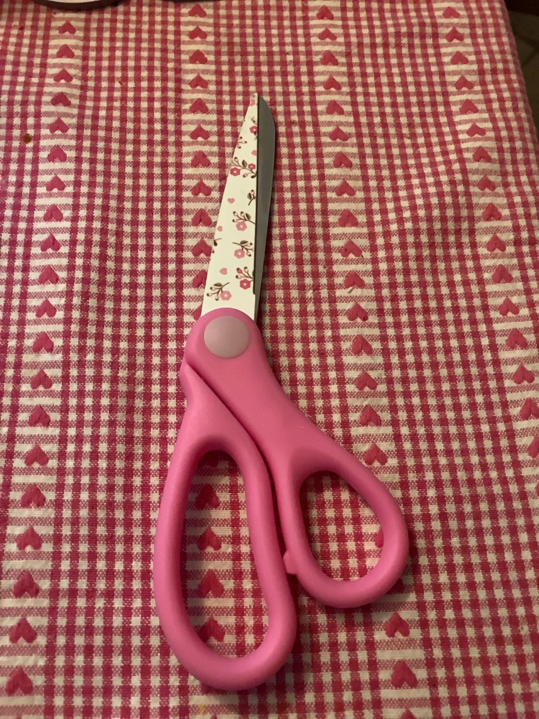 Scissors A3 Miscellaneous Accessory Pink Handles Floral Design Crafting