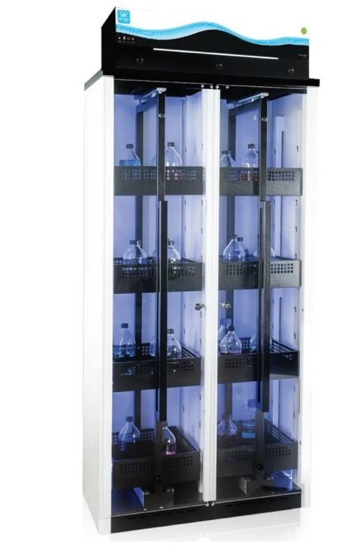 erlab 832 Filtering Chemical Storage Cabinet w/ Shelves & Filter Enclosure