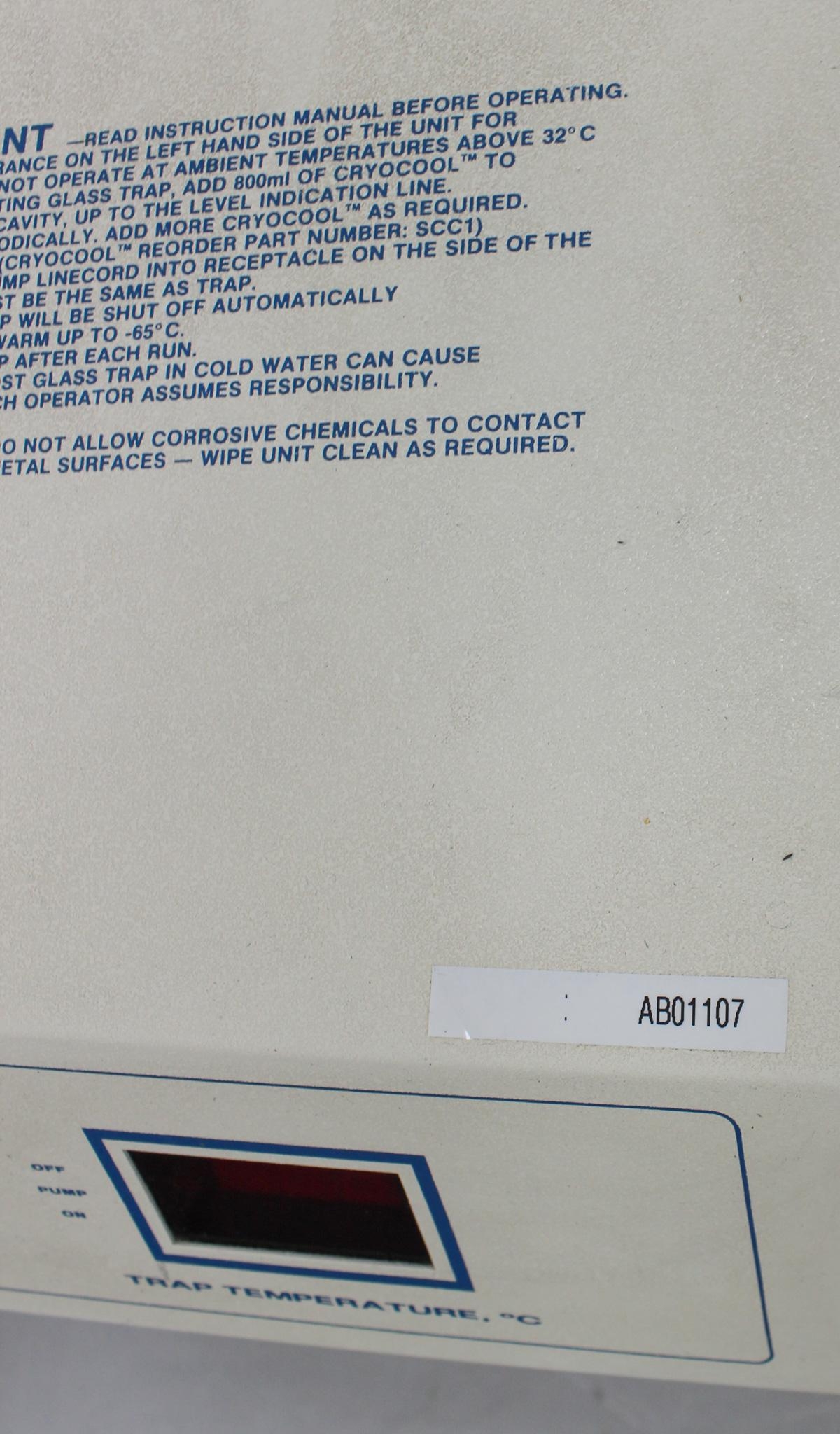 Savant Refrigerated Vapor Trap RVT4104 Vapor Trap -104C 4L Capacity