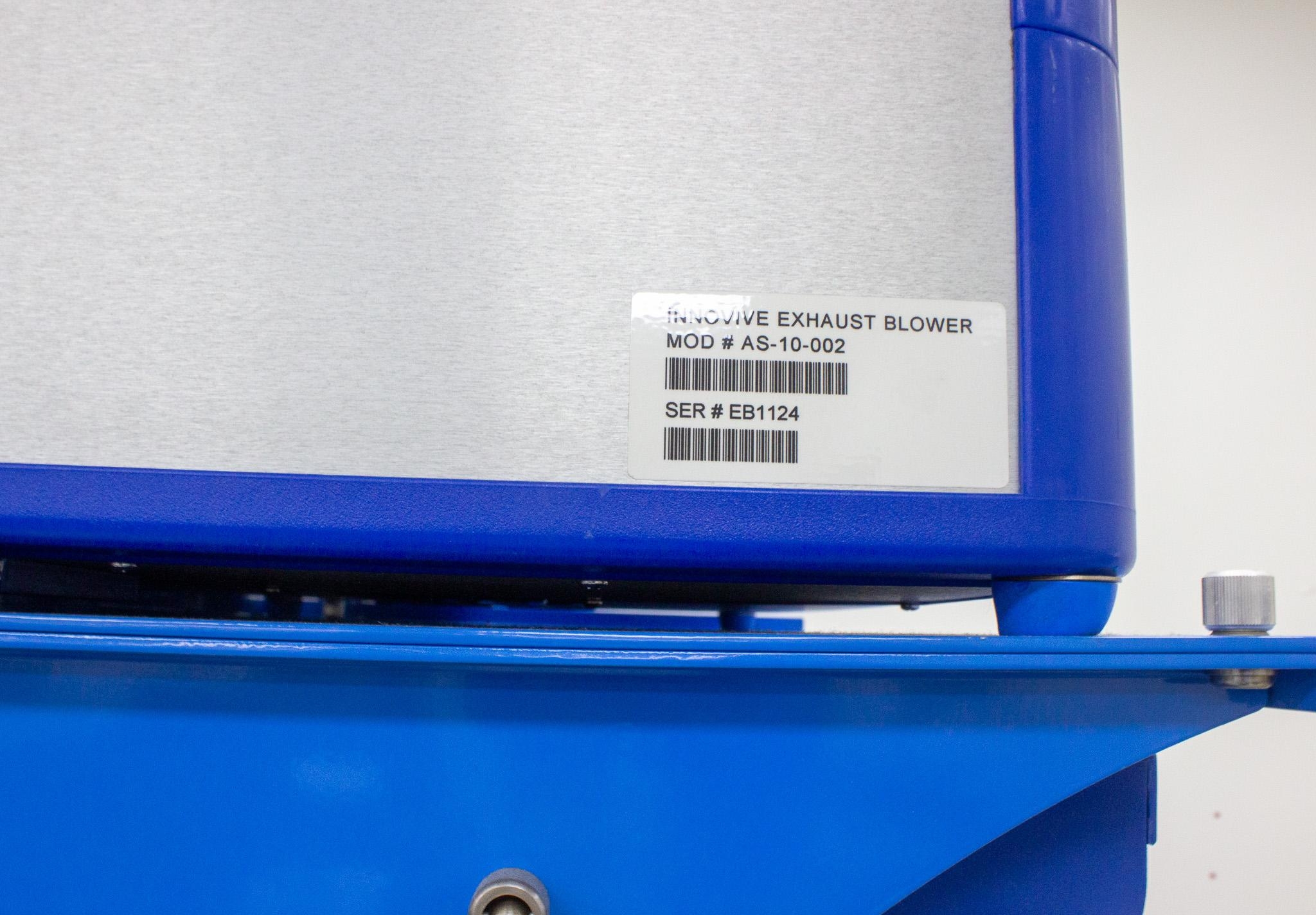 Innovive Mouse Rack Caging System Model AS-10-002 88 Positions Exhaust Blower