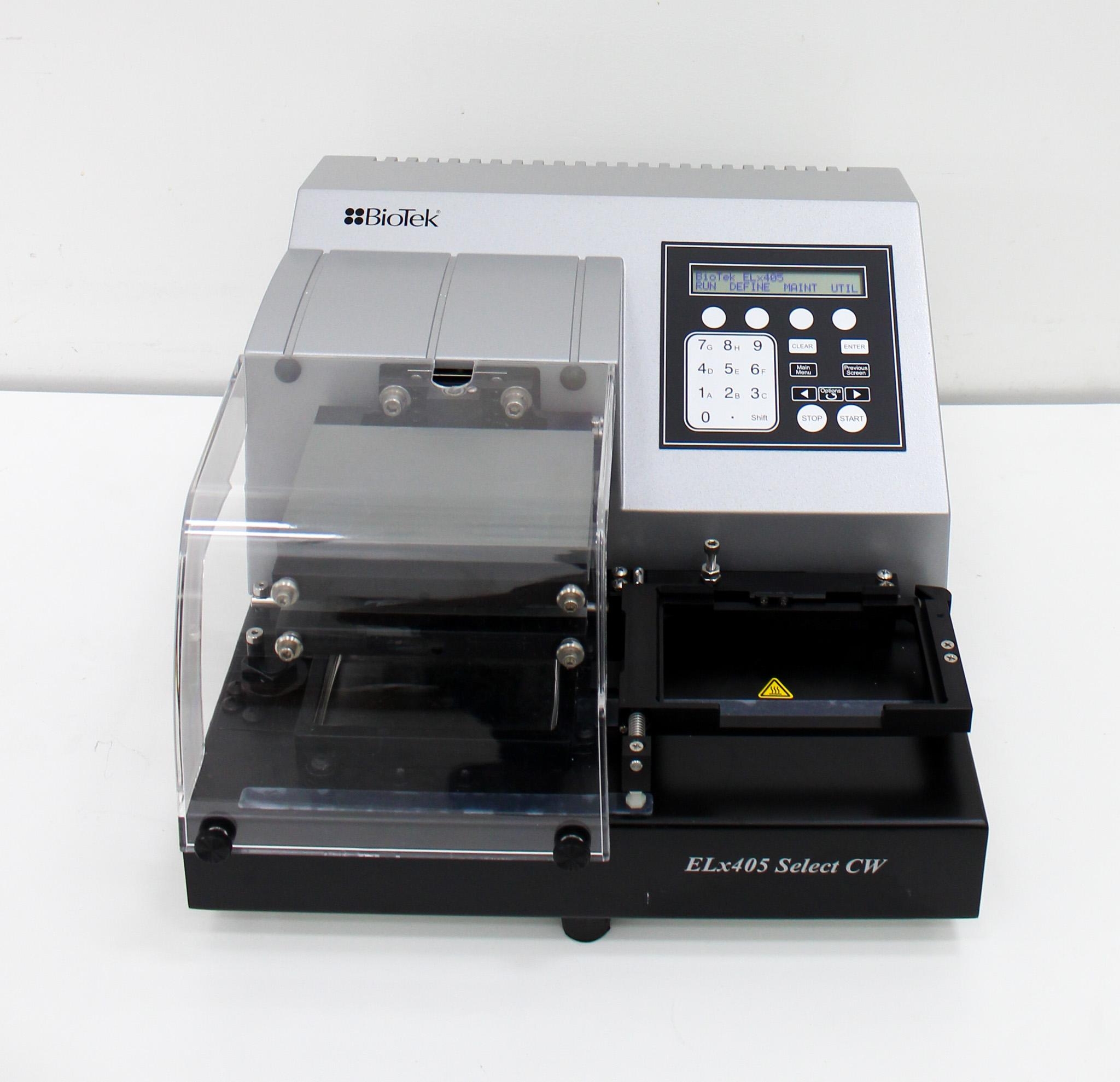 Biotek ELx405 Select Microplate Washer 96-384 Well Deep Well Aspiration