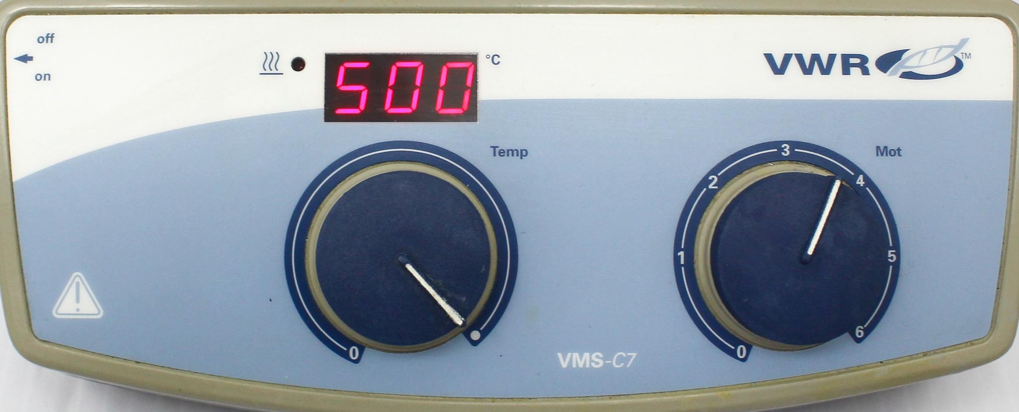 VWR VMS-C7-S1 Advanced Magnetic Hotplate Stirrer - 60-1600 RPM, 500C