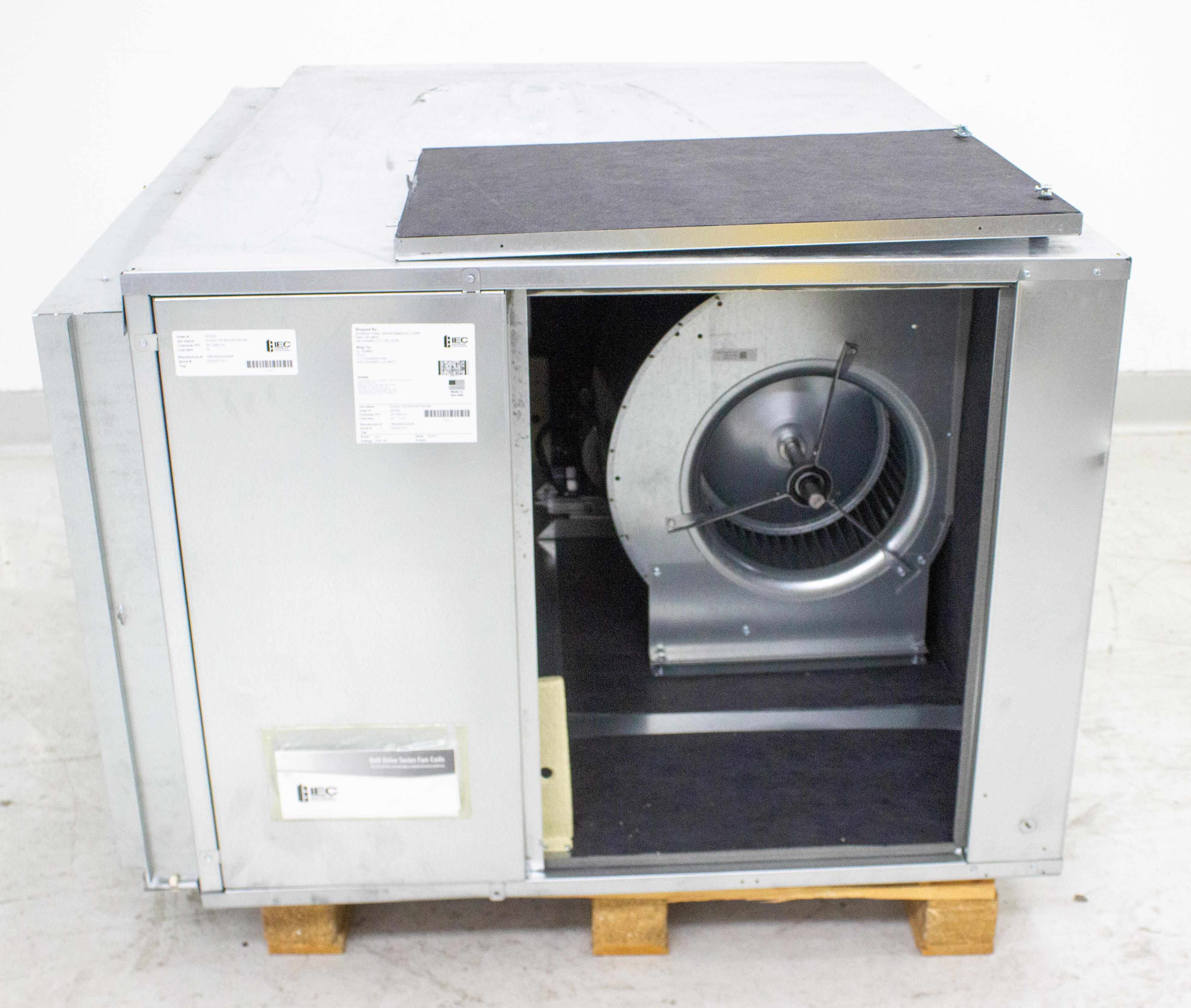 IEC HBD4000324006 Belt Drive Fan Coil 600-4000 CFM Used Power 220V