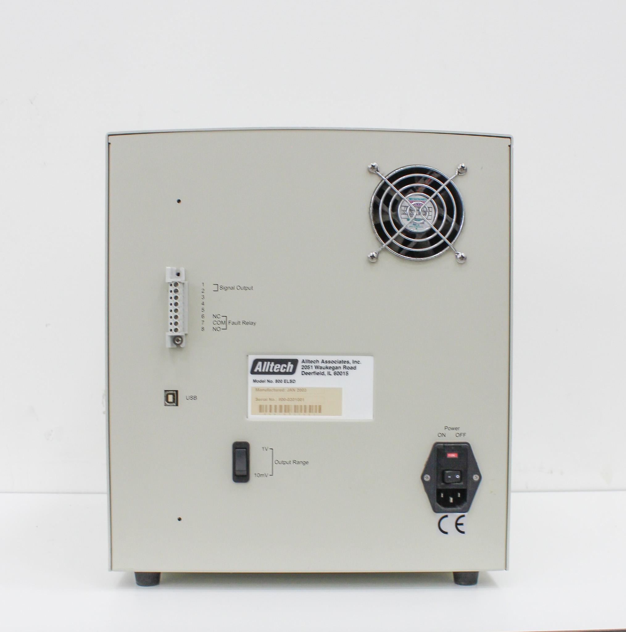 Alltech 800 ELSD Evaporative Light Scattering Detector, 1-110C Range, Used