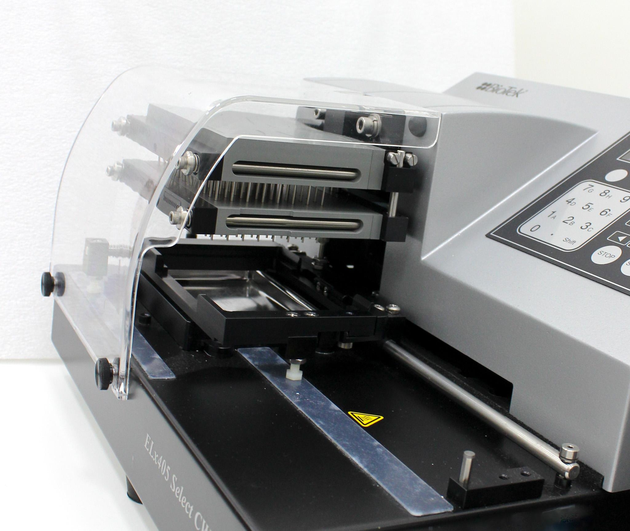 Biotek ELx405 Select Microplate Washer 96-384 Well Deep Well Aspiration