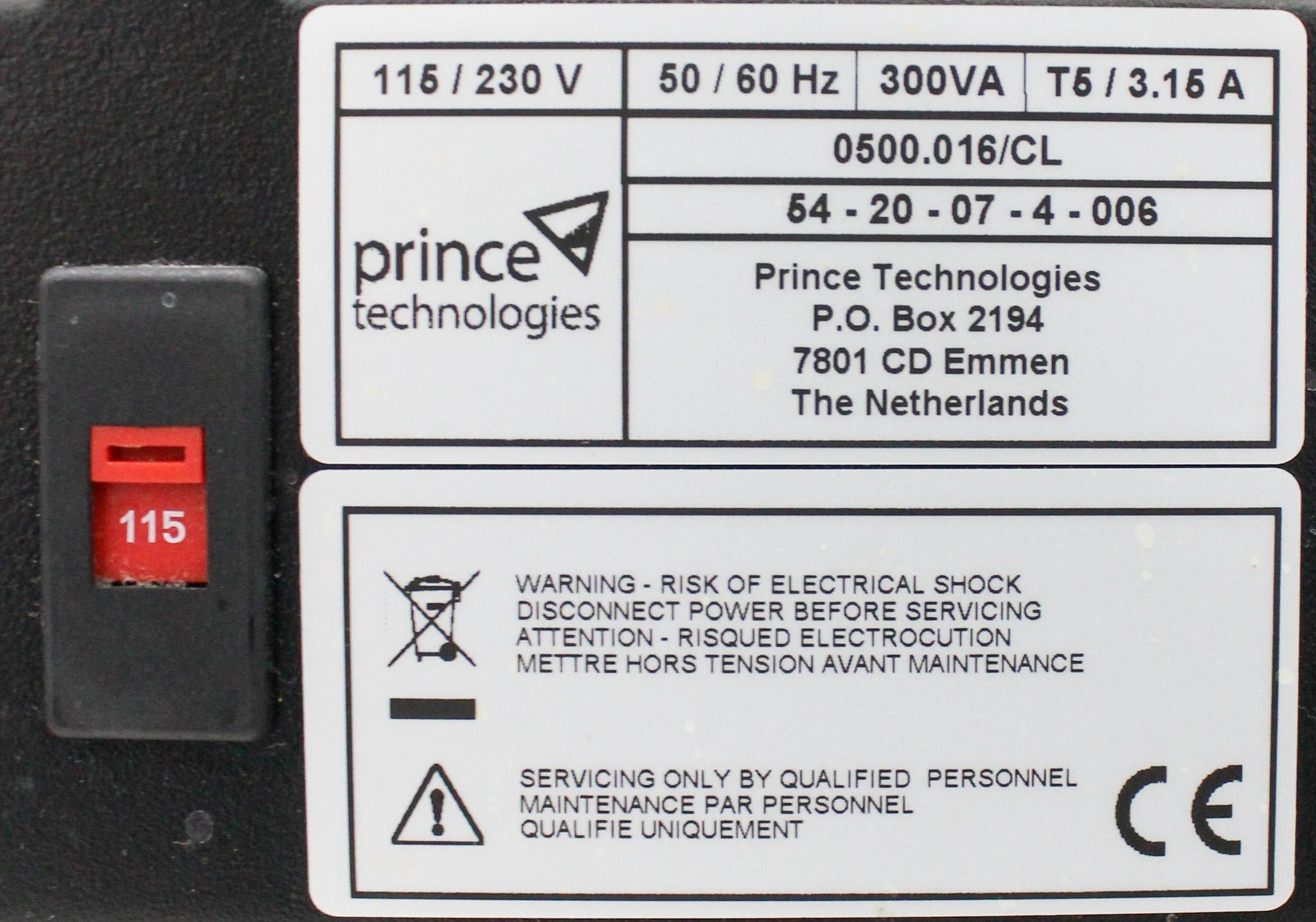 Prince Technologies 0500.16 CE Systems Capillary Electrophoresis Unit