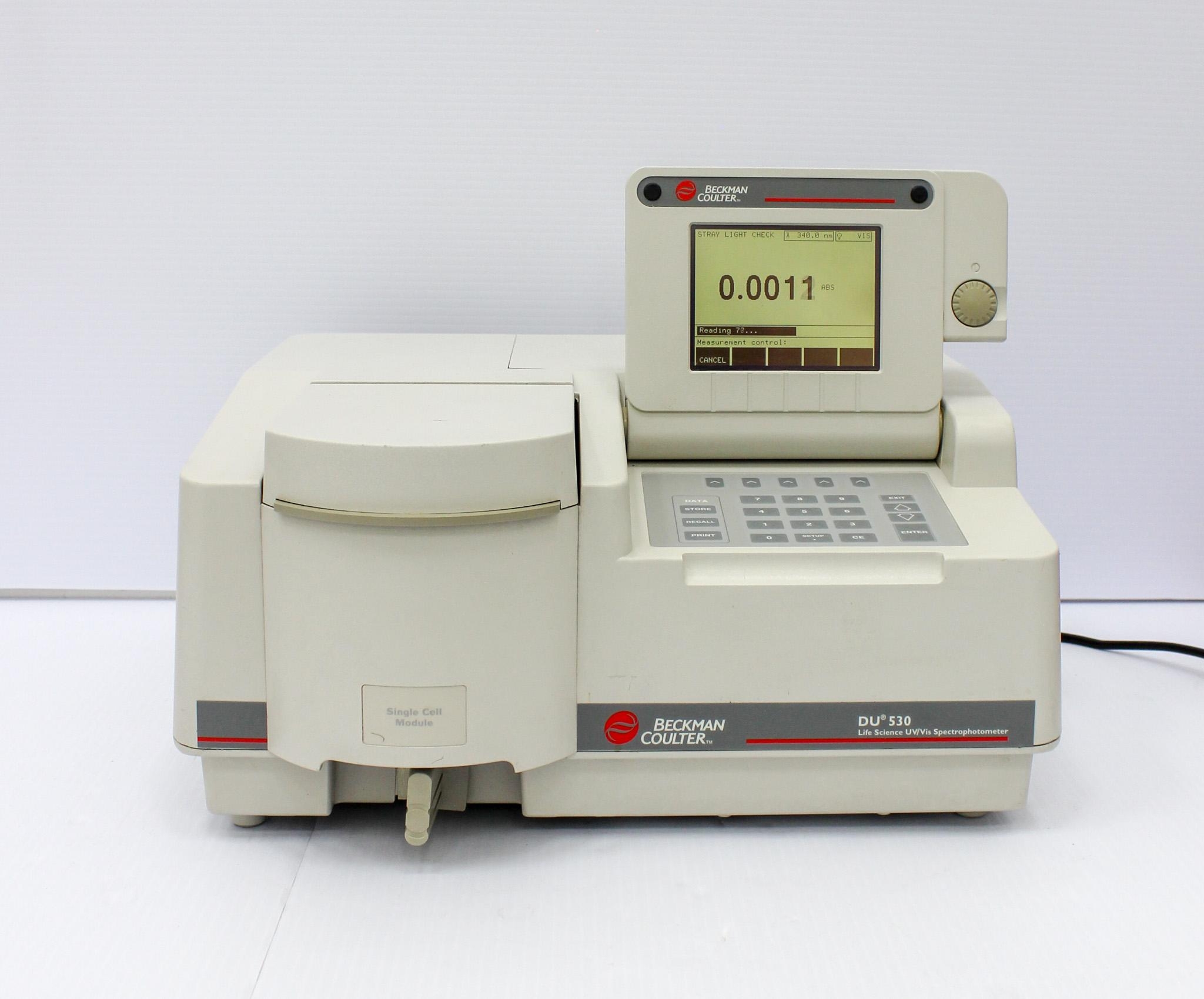 Beckman Coulter DU 530 UV/Vis Spectrophotometer Single Cell Module Tested