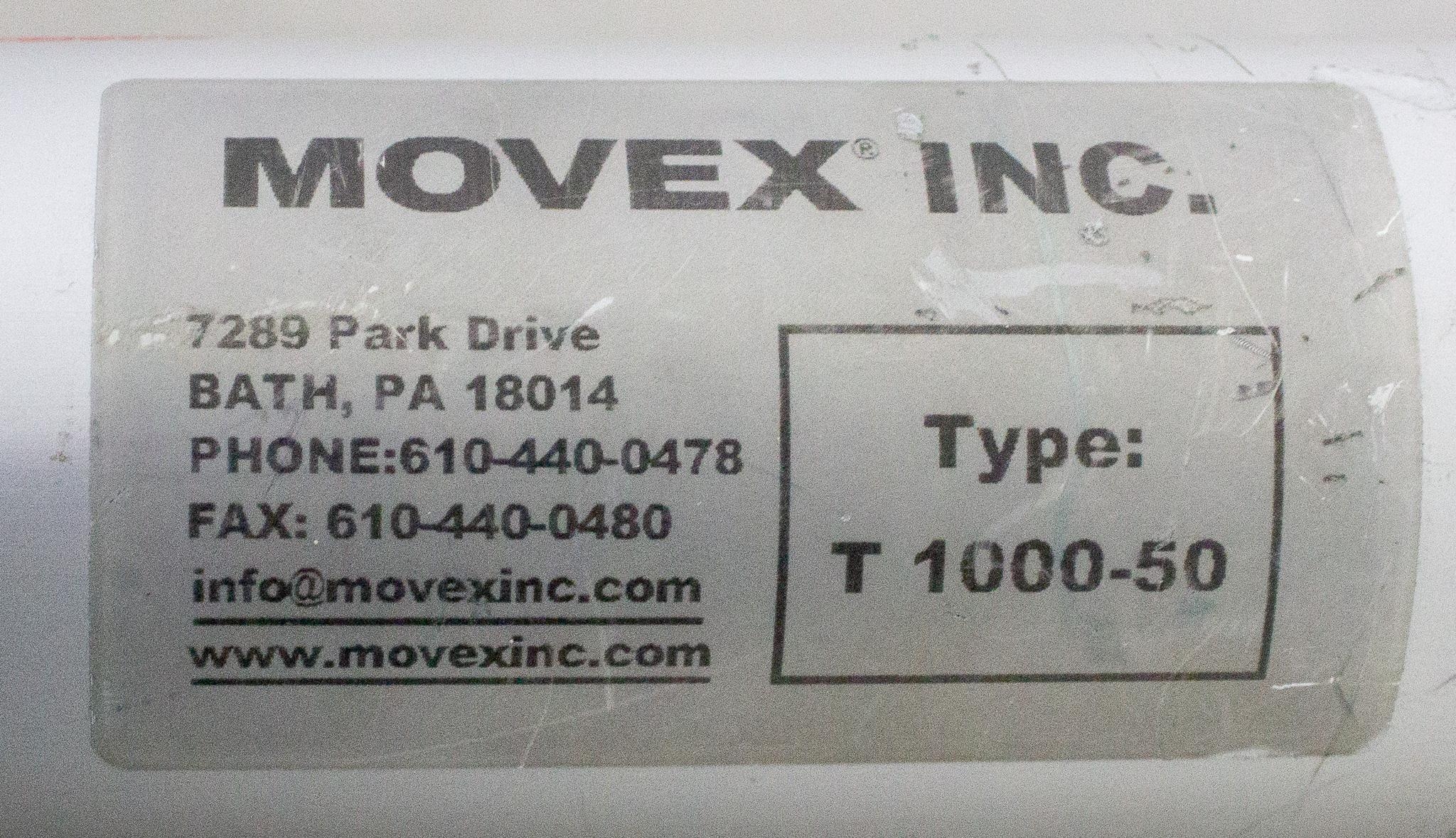 Movex 1000-50 Fume Extractor Laboratory Flexible 4ft Ventilation Unit Used