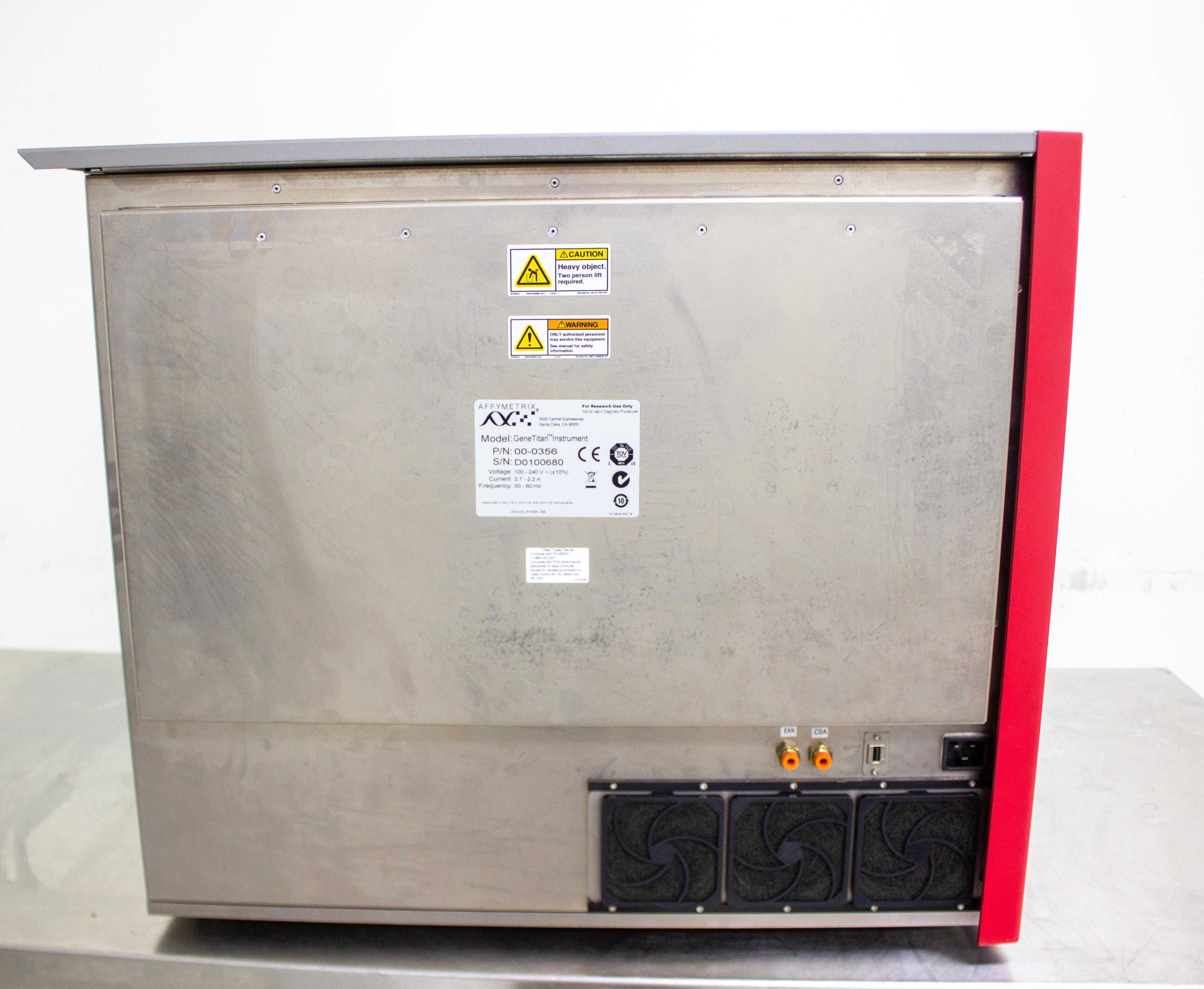 Affymetrix GeneTitan MC Instrument Genetic Analysis Automation Array Plate