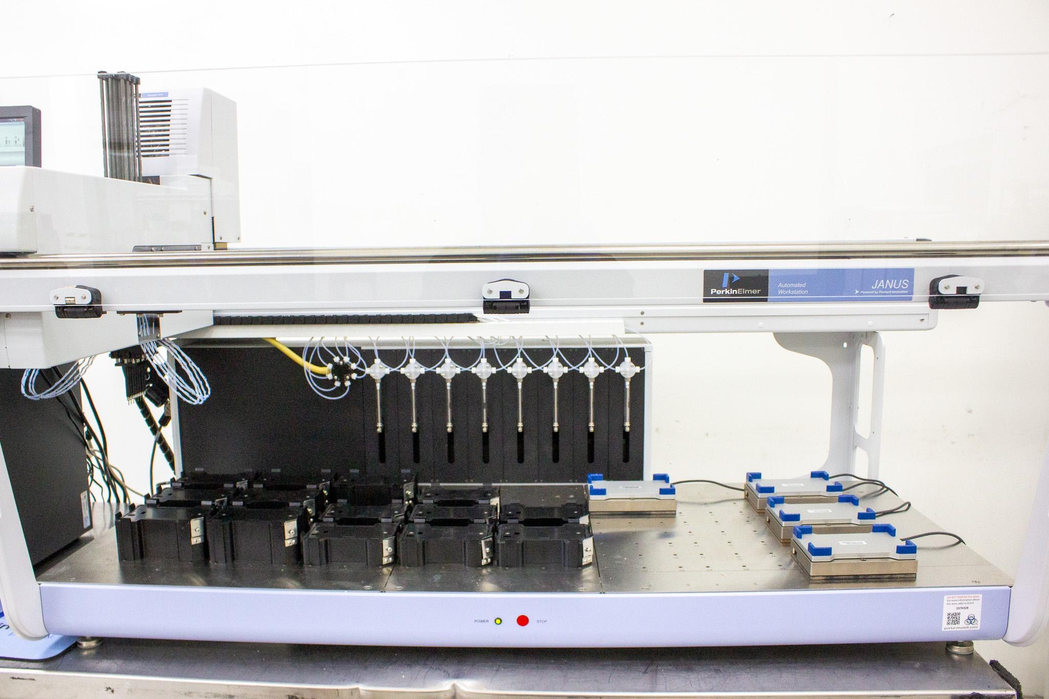Perkin Elmer AJL8001 Liquid Handler Varispan 8-Tip Computer/Software Installed