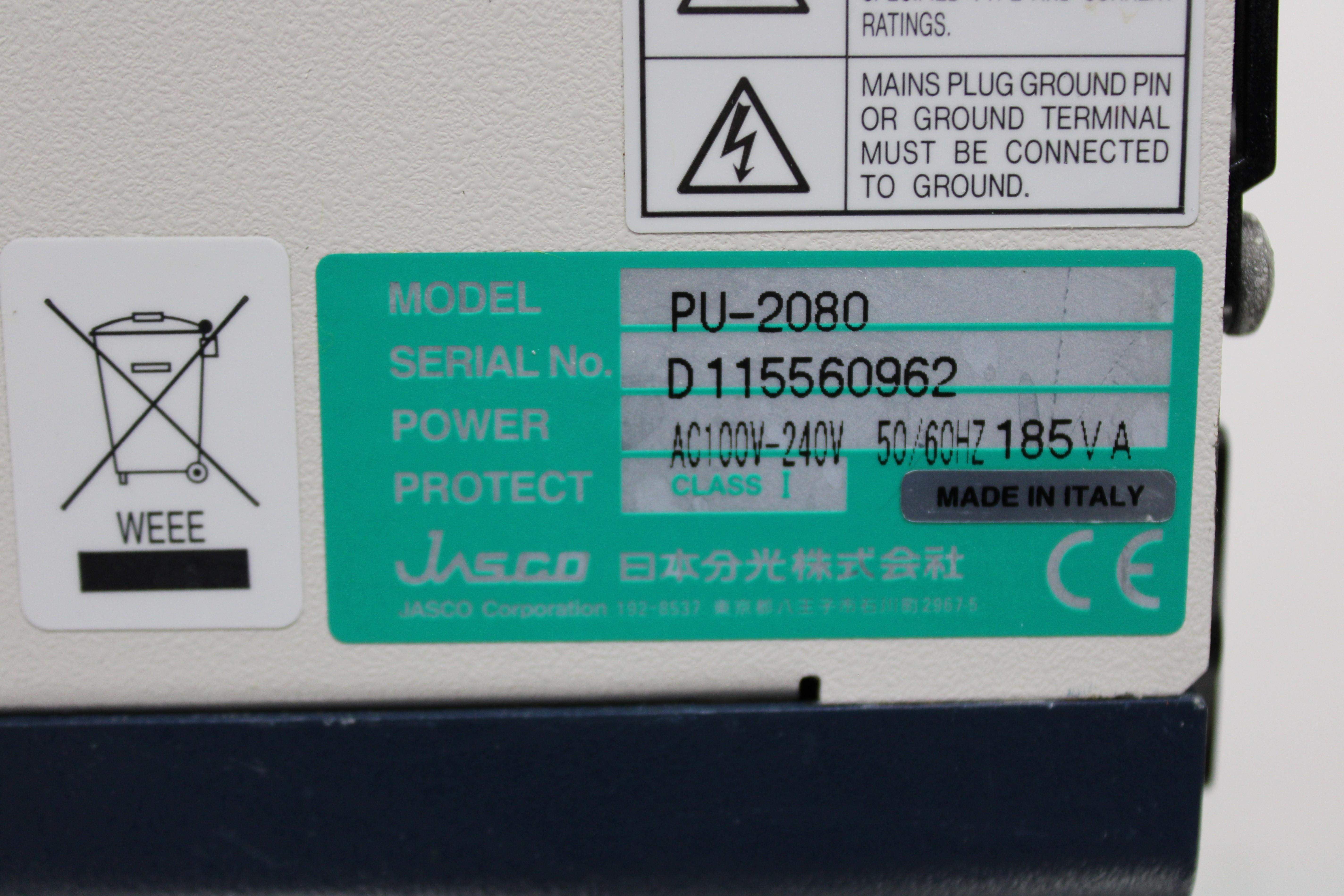 Jasco HPLC JASCO HPLC System with Integrated Analysis Functions Used