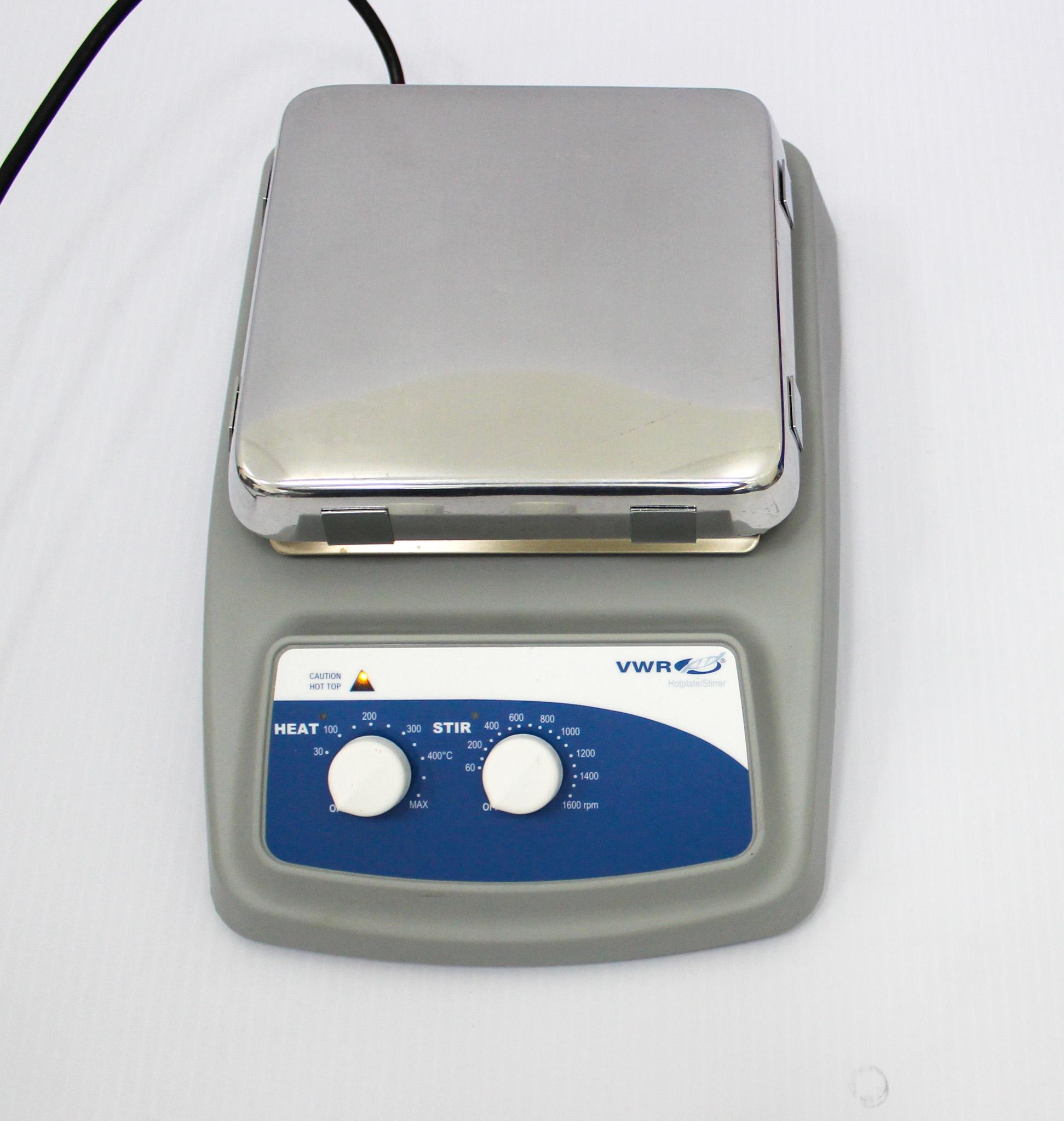 VWR VWR 7 X 7 Aluminum Hot Stirrer Plate 97042-638, 5-400C, 1600 RPM