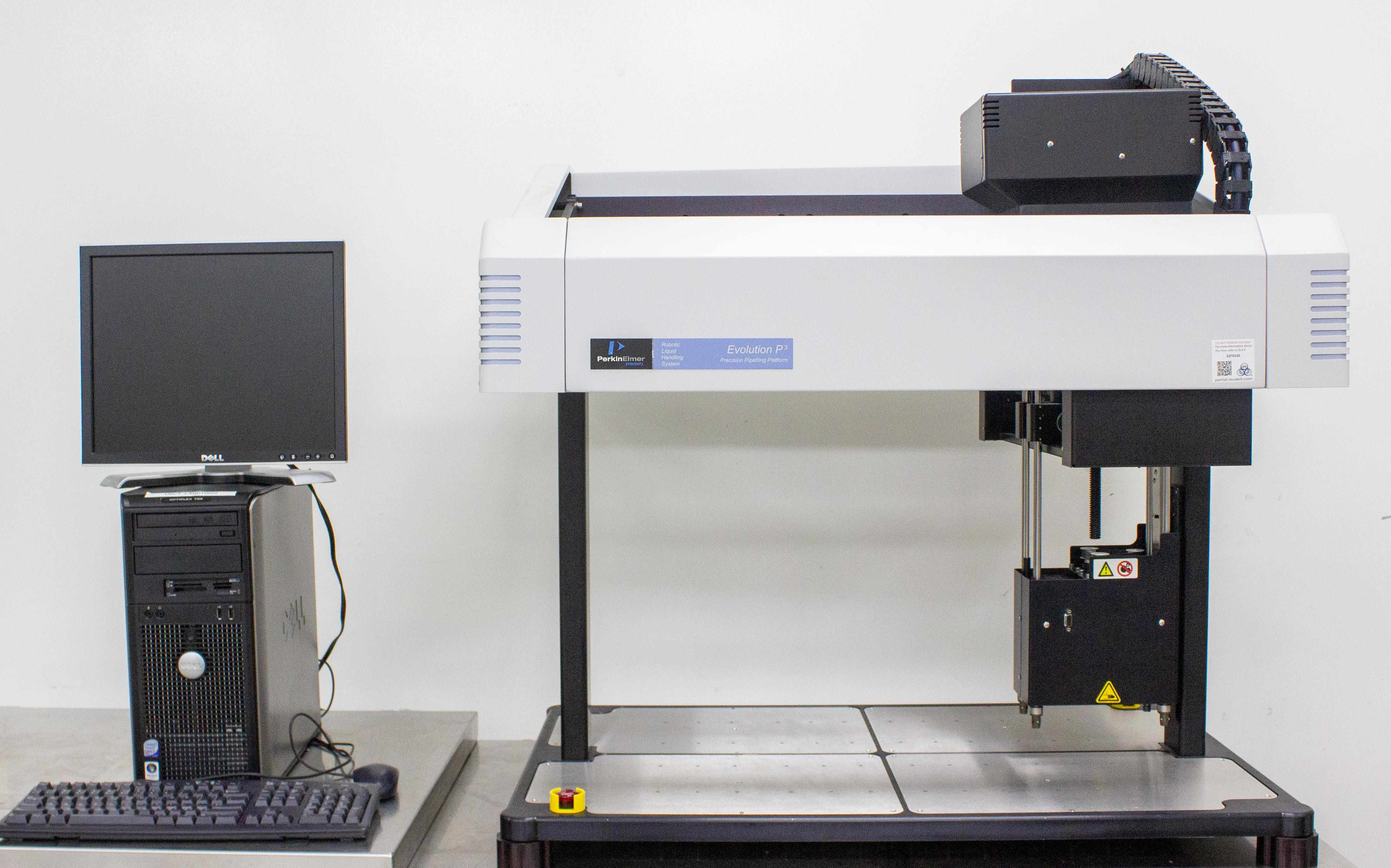 Perkin Elmer Evolution P3 Liquid Handling Automated System Pipetting Platform