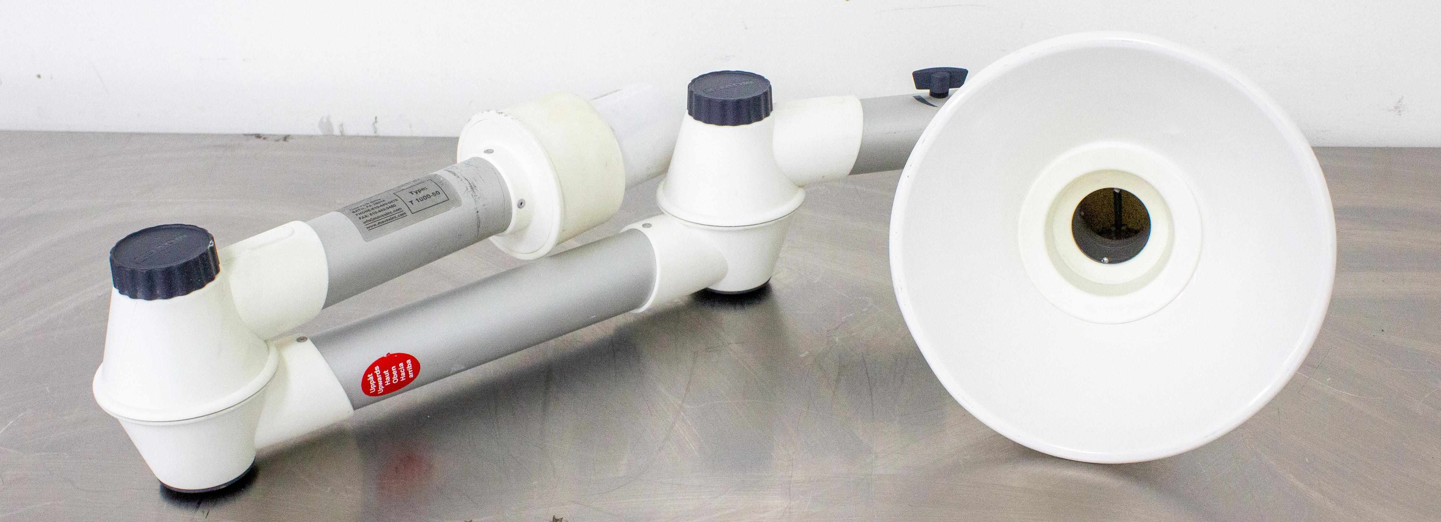 Movex 1000-50 Fume Extractor Laboratory Flexible 4ft Ventilation Unit Used