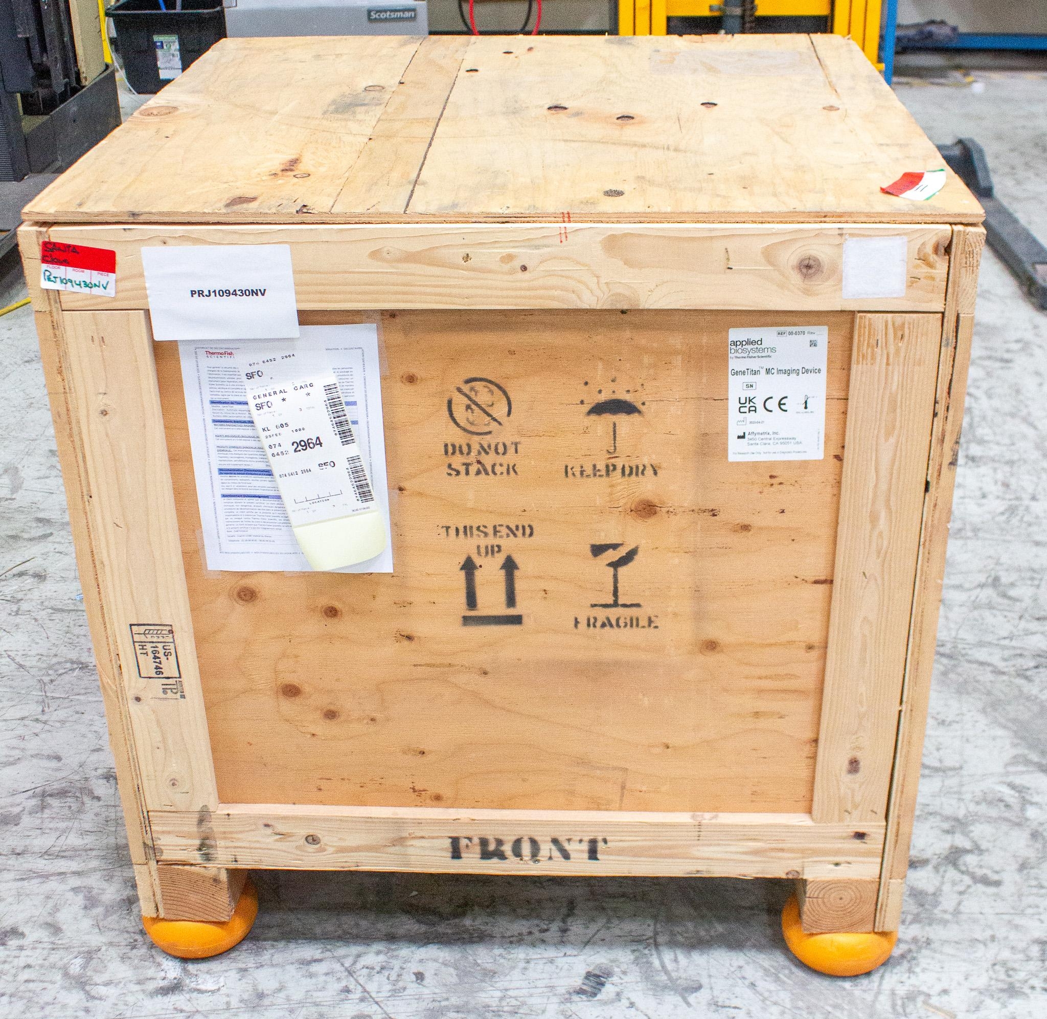 Affymetrix GeneTitan Analyzer Protein Imager Multi-Array Efficiency Used