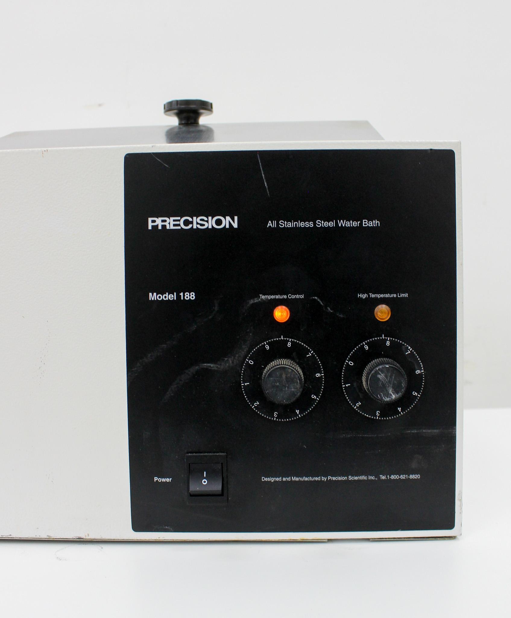 Precision Scientific Dual Heater Water Bath Cat: 66552 Dual Chamber, 12L