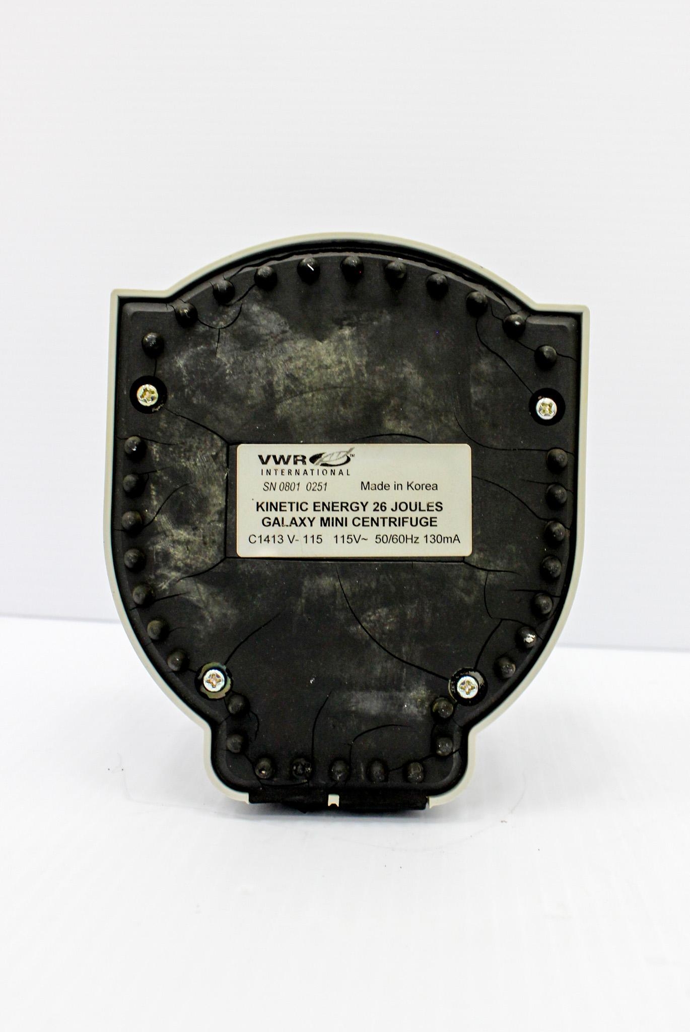 VWR C1413 Microcentrifuge 6000 RPM RCF 2000xG Tested Includes Power Cord