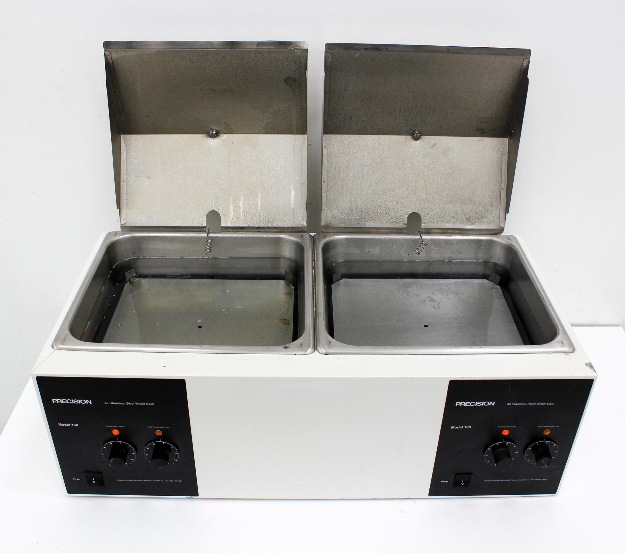 Precision Scientific Dual Heater Water Bath Cat: 66552 Dual Chamber, 12L