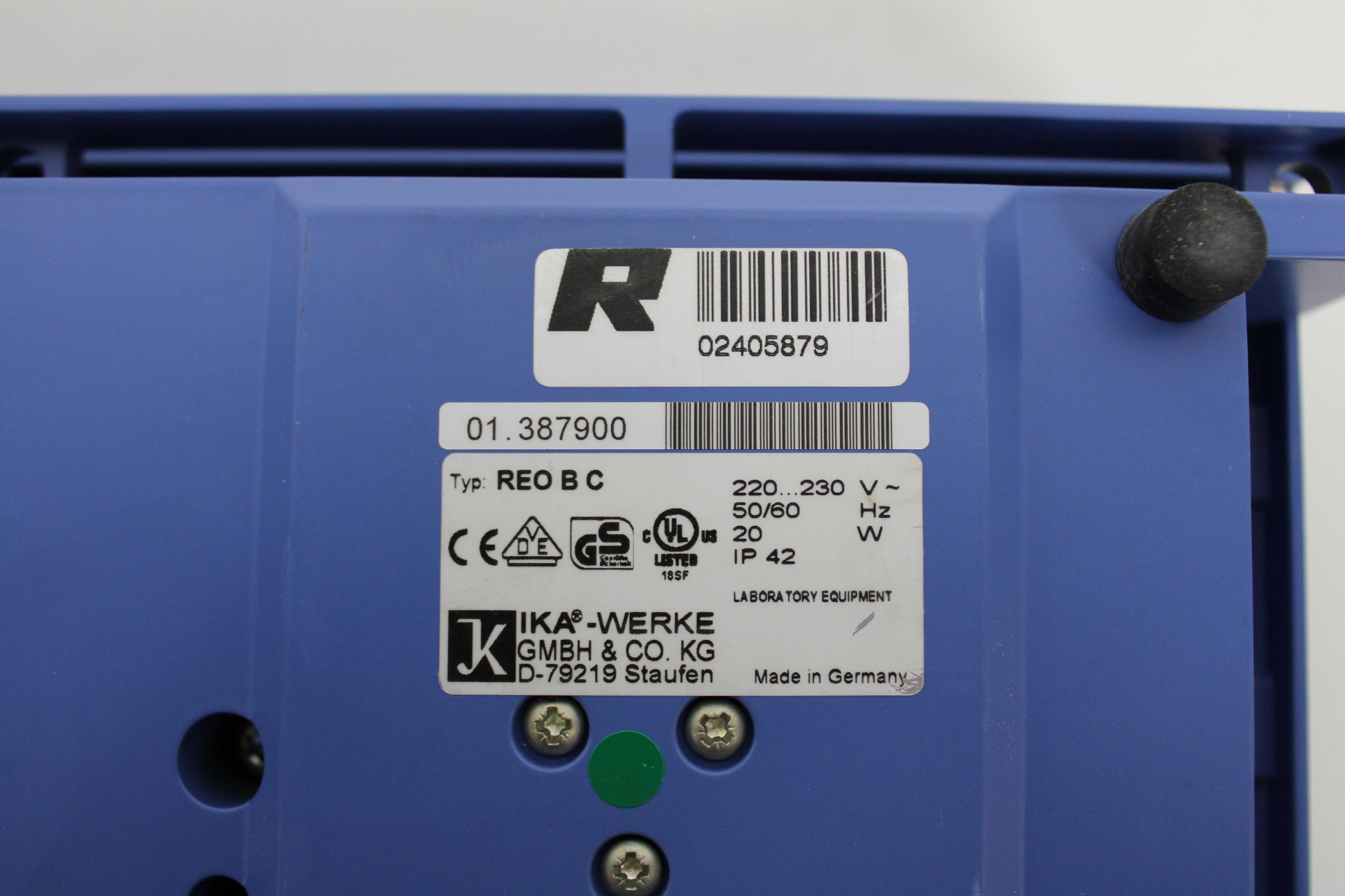 IKA REO Basic C Magnetic Stirrer with Constant Speed Control Used 240V