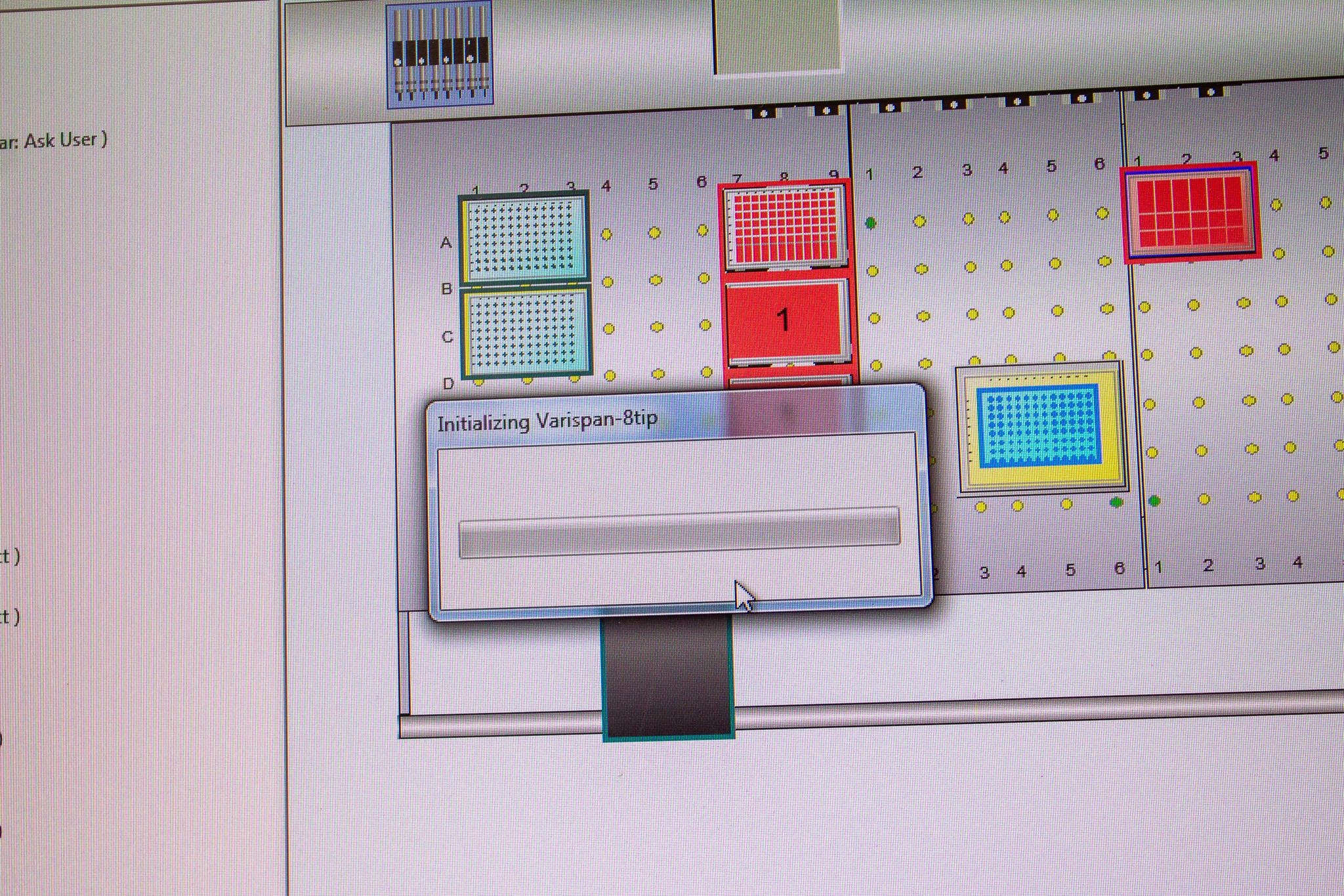 Perkin Elmer AJL8001 Liquid Handler Varispan 8-Tip Computer/Software Installed