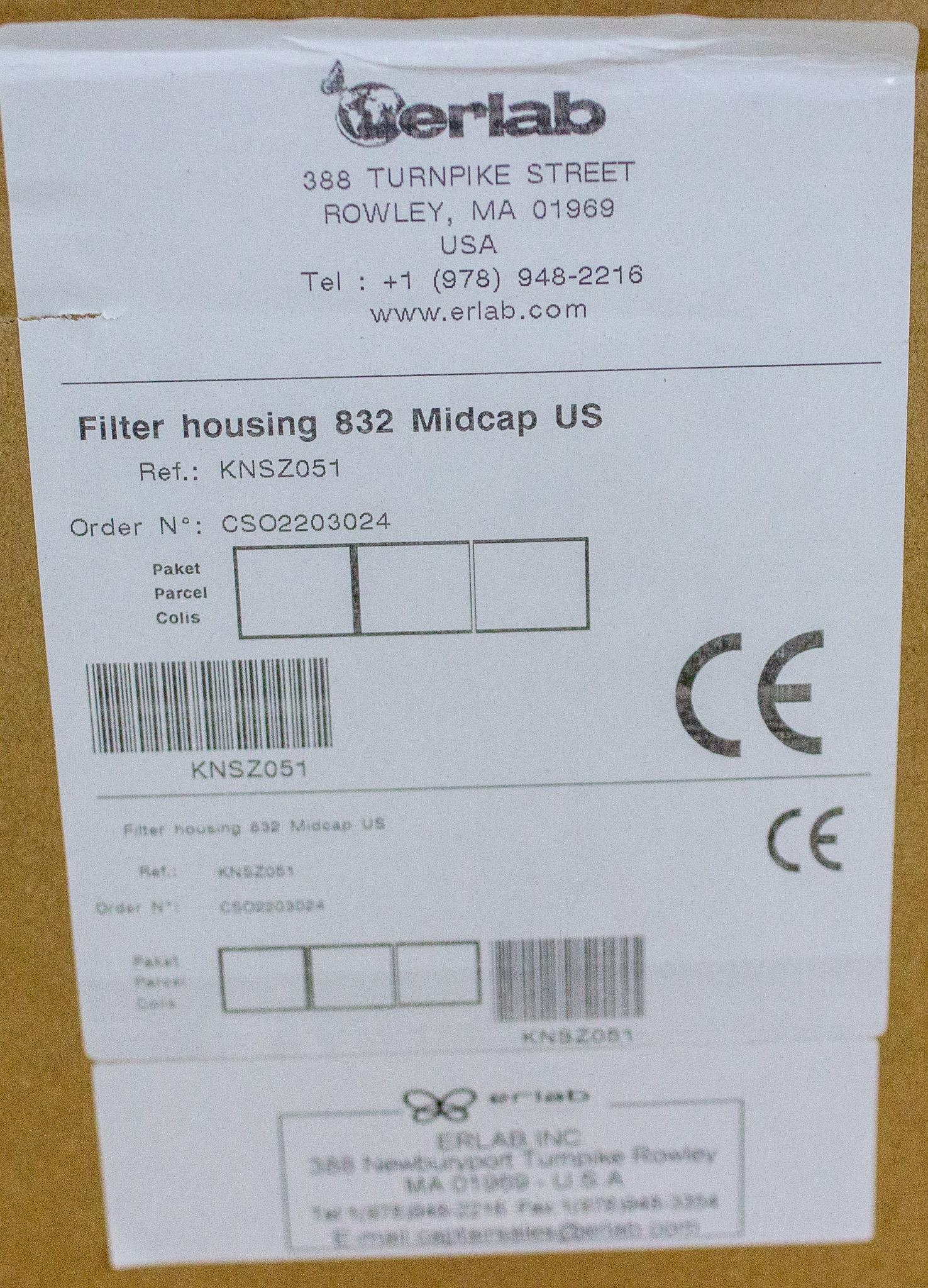 erlab 832 Filtering Chemical Storage Cabinet w/ Shelves & Filter Enclosure