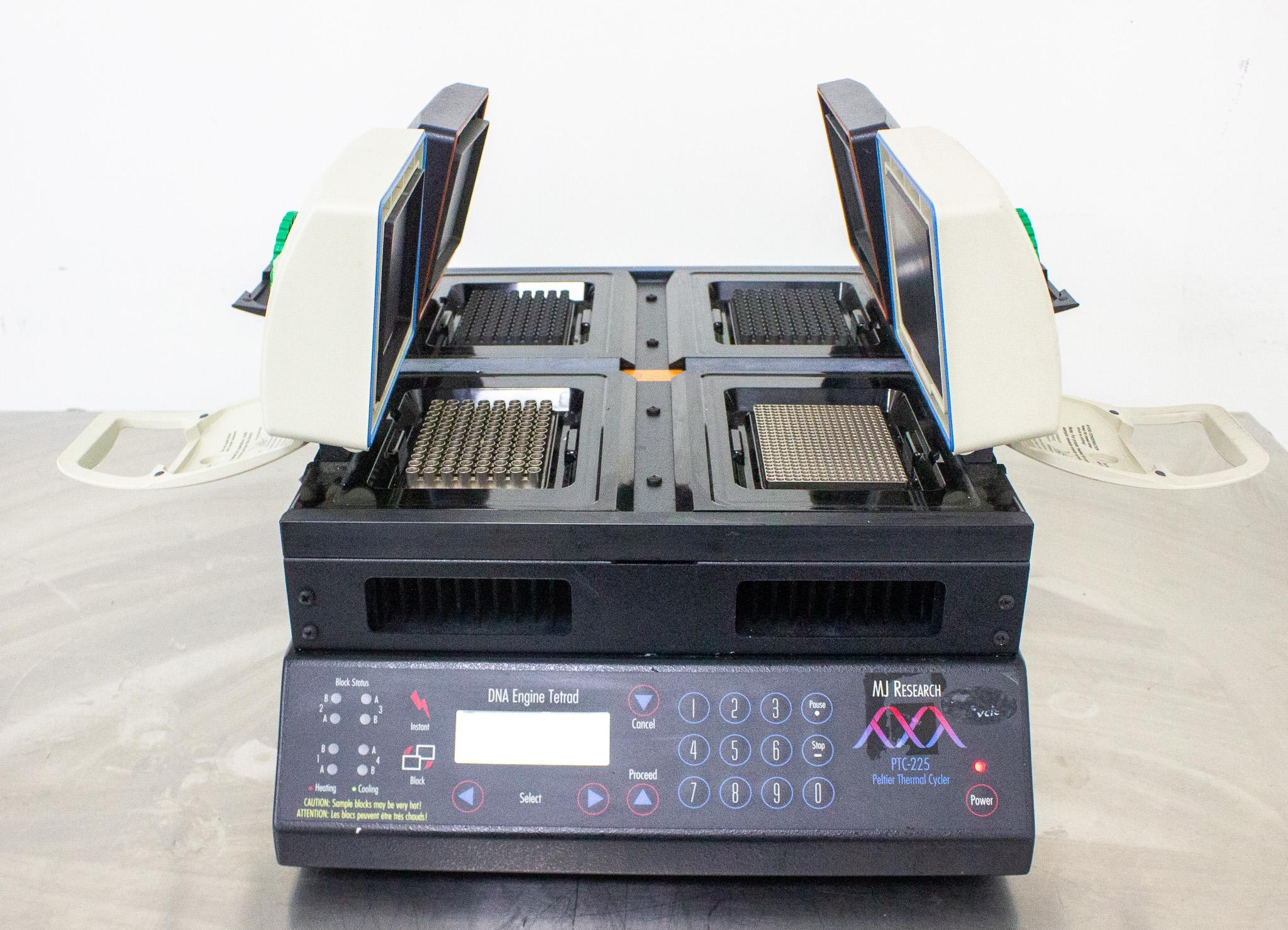 MJ Research PTC-225 Thermal Cycler with 4 Alpha Blocks for PCR