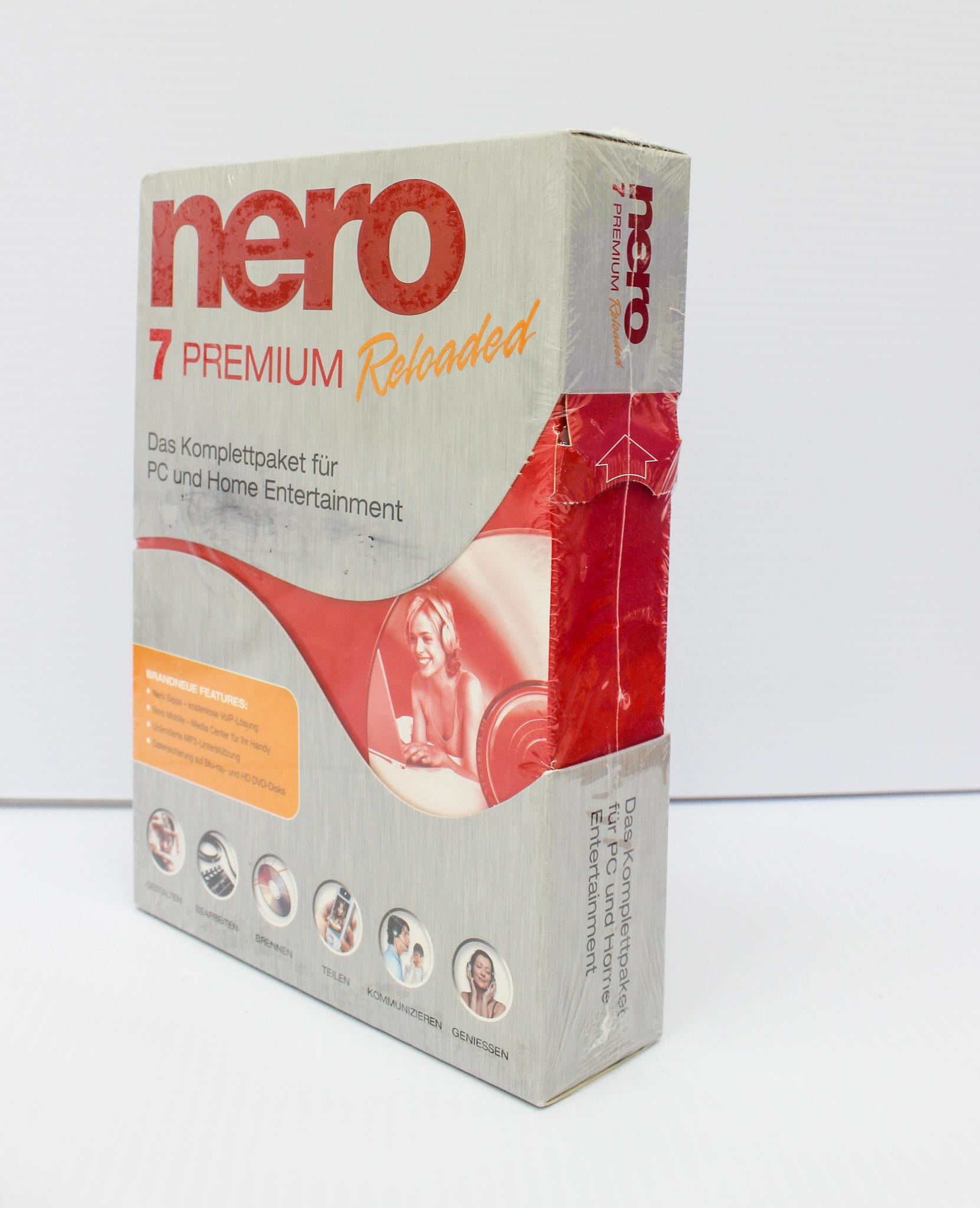 Nero 7 Premium Software Package High-Def Support CD Included