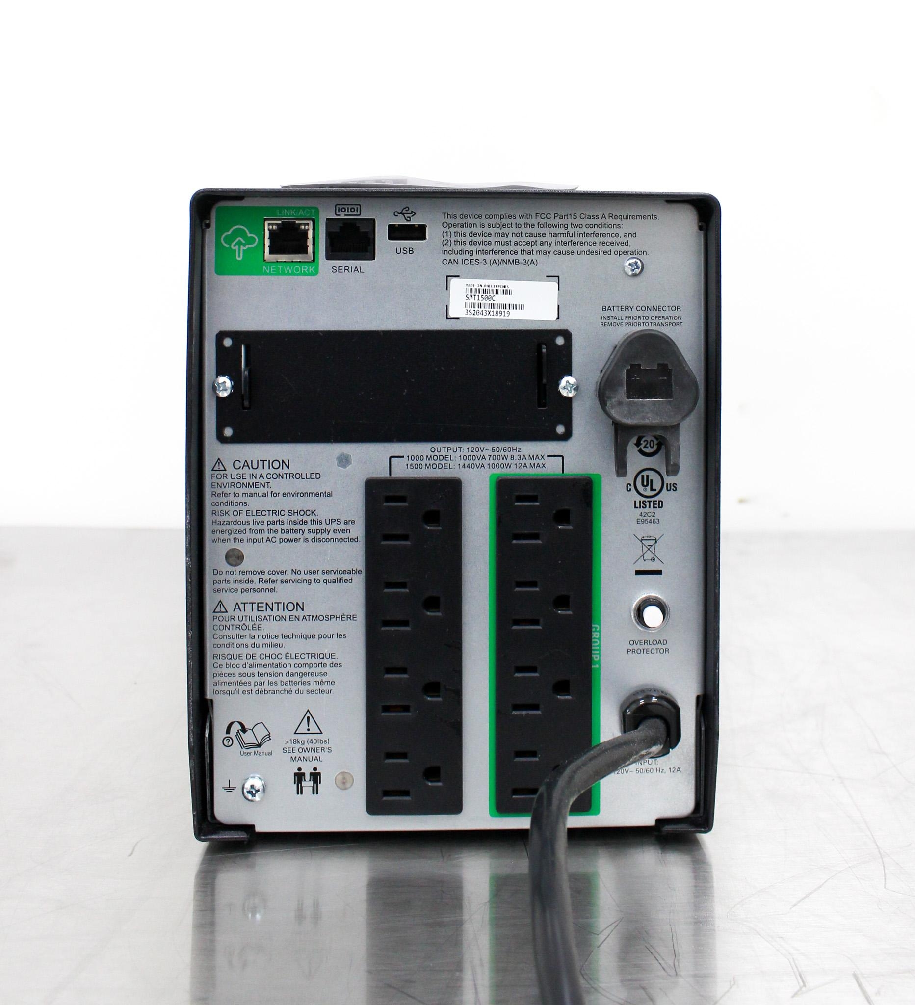 APC SMT1000C Smart UPS Power Supply - 1000VA, LCD, 120V, Efficient