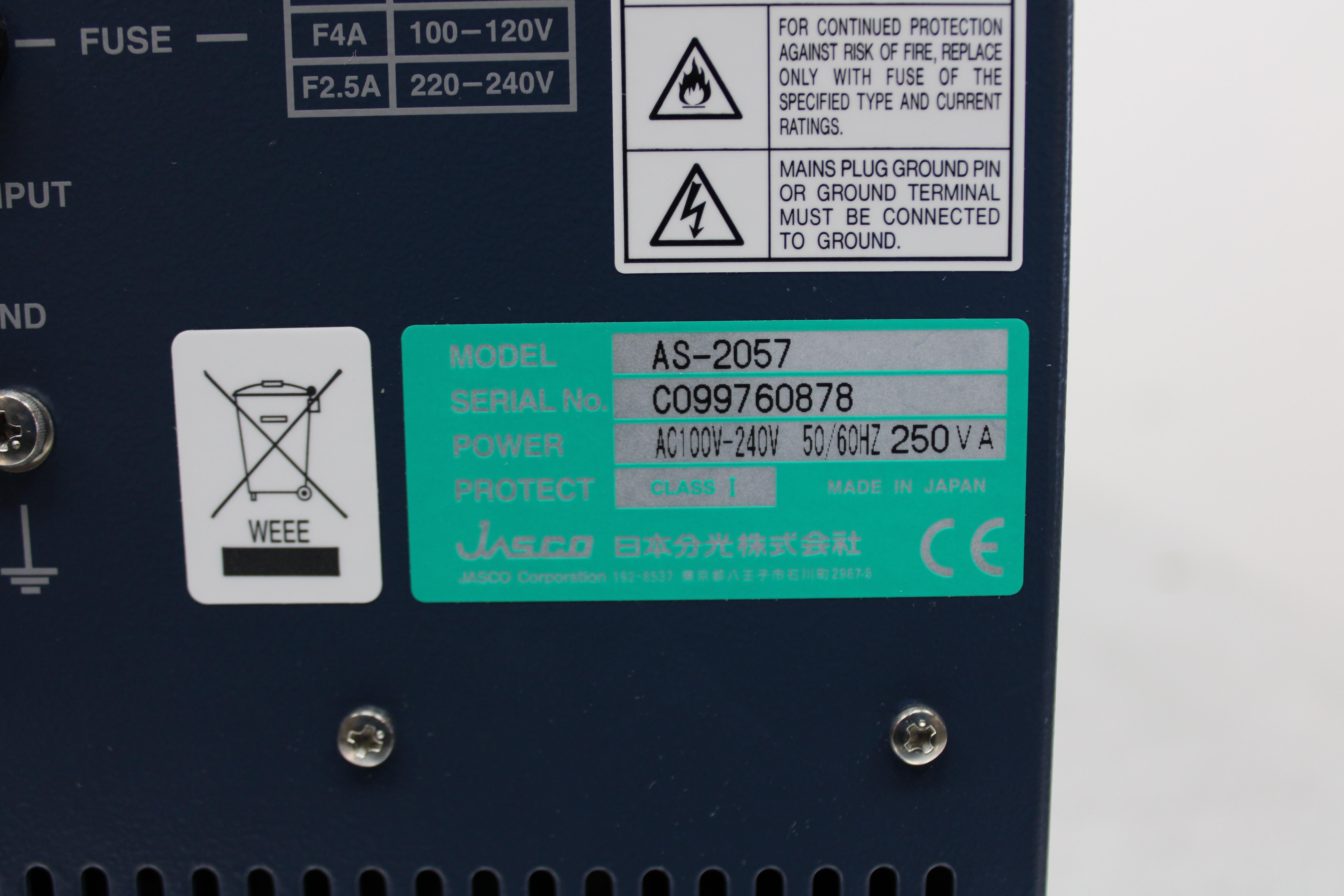 Jasco HPLC JASCO HPLC System with Integrated Analysis Functions Used