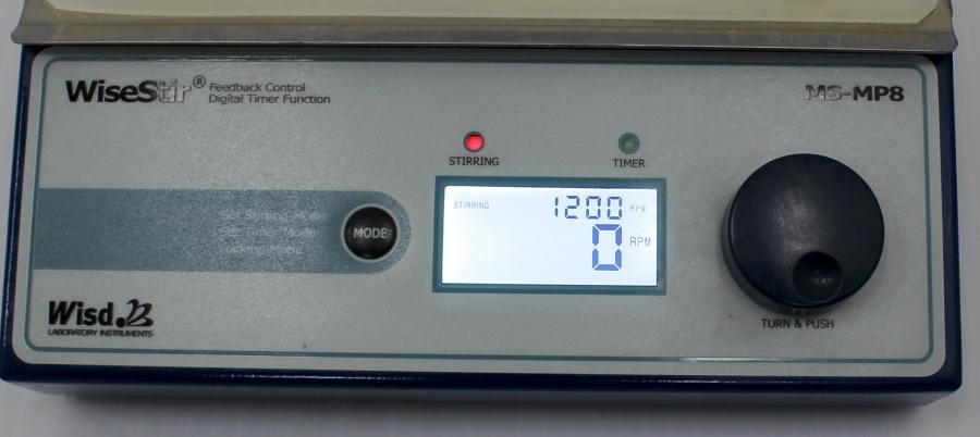Wisd. Multi-Point Magnetic Stirrer MS-MP8, 8 Points, 1200 RPM, Used