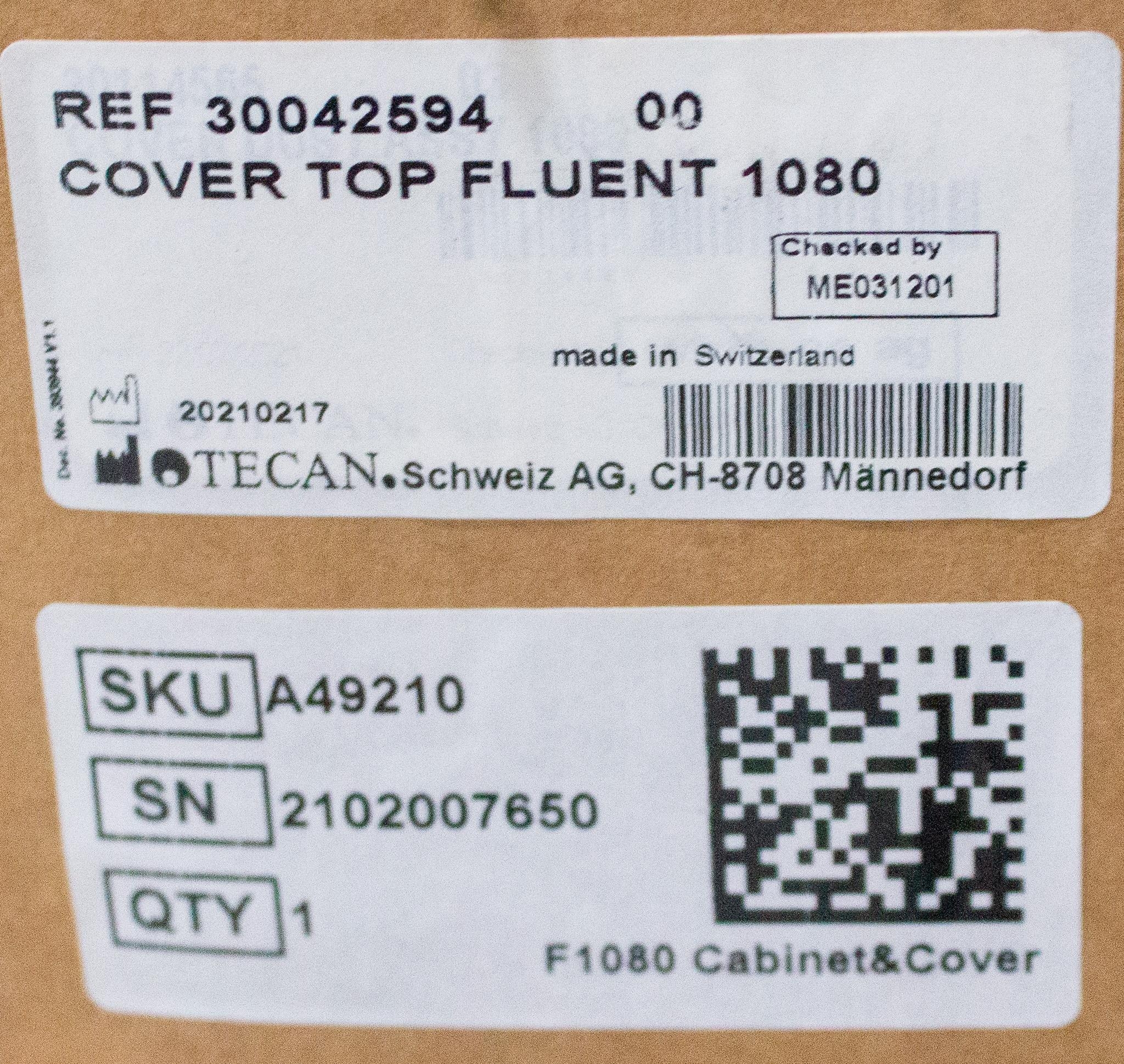 Tecan Fluent 1080 Automation Cabinet Step-Free Configuration High Capacity