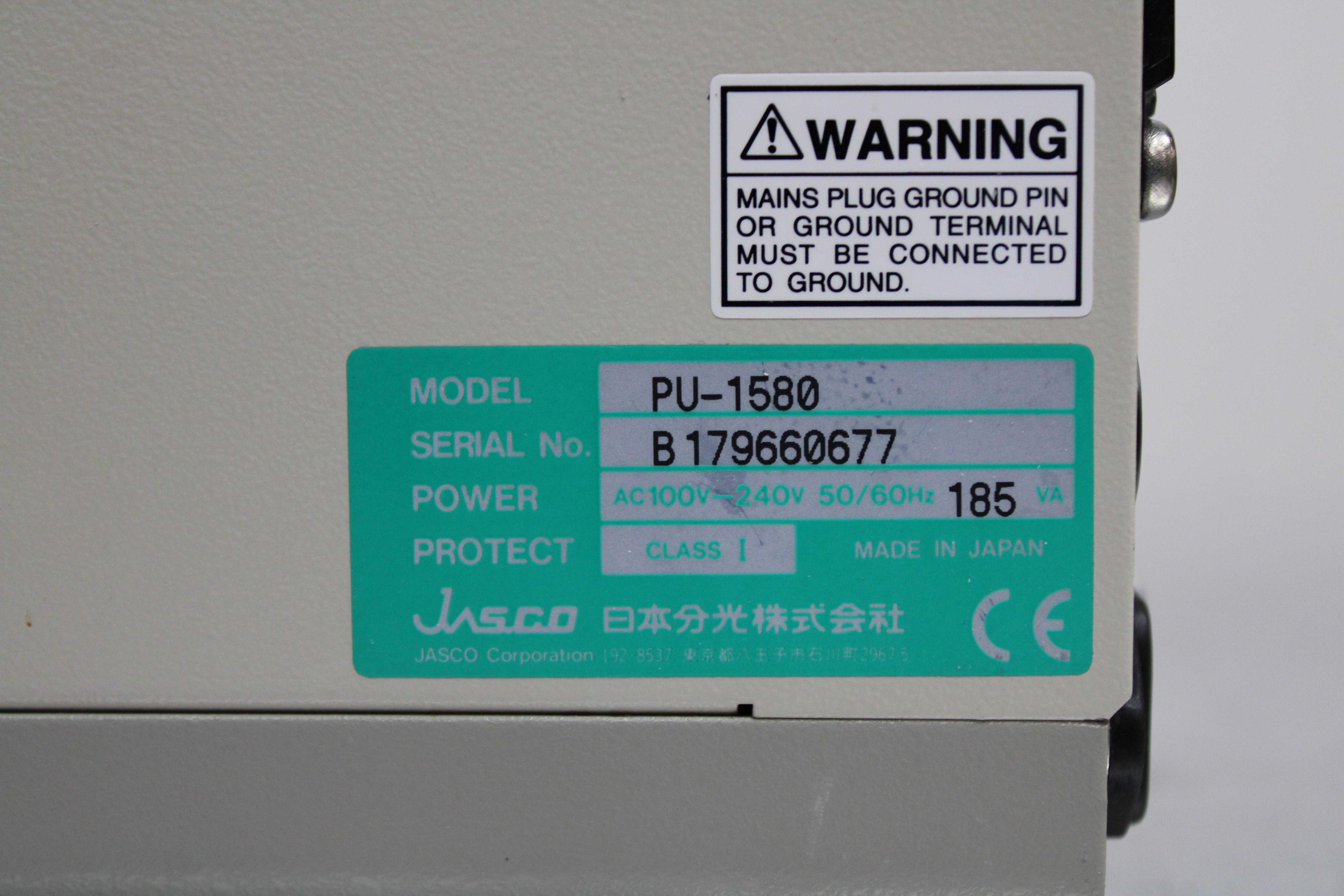 Jasco PU-1580 HPLC Pump for Efficient Laboratory Liquid Chromatography Tests