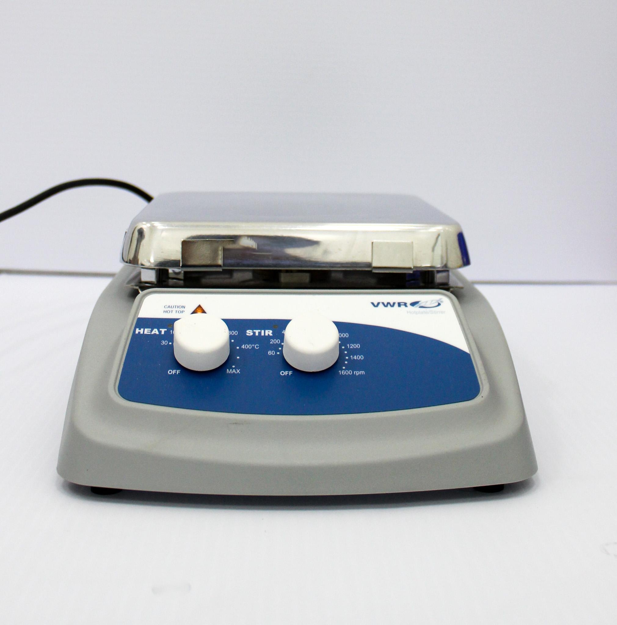VWR VWR 7 X 7 Aluminum Hot Stirrer Plate 97042-638, 5-400C, 1600 RPM