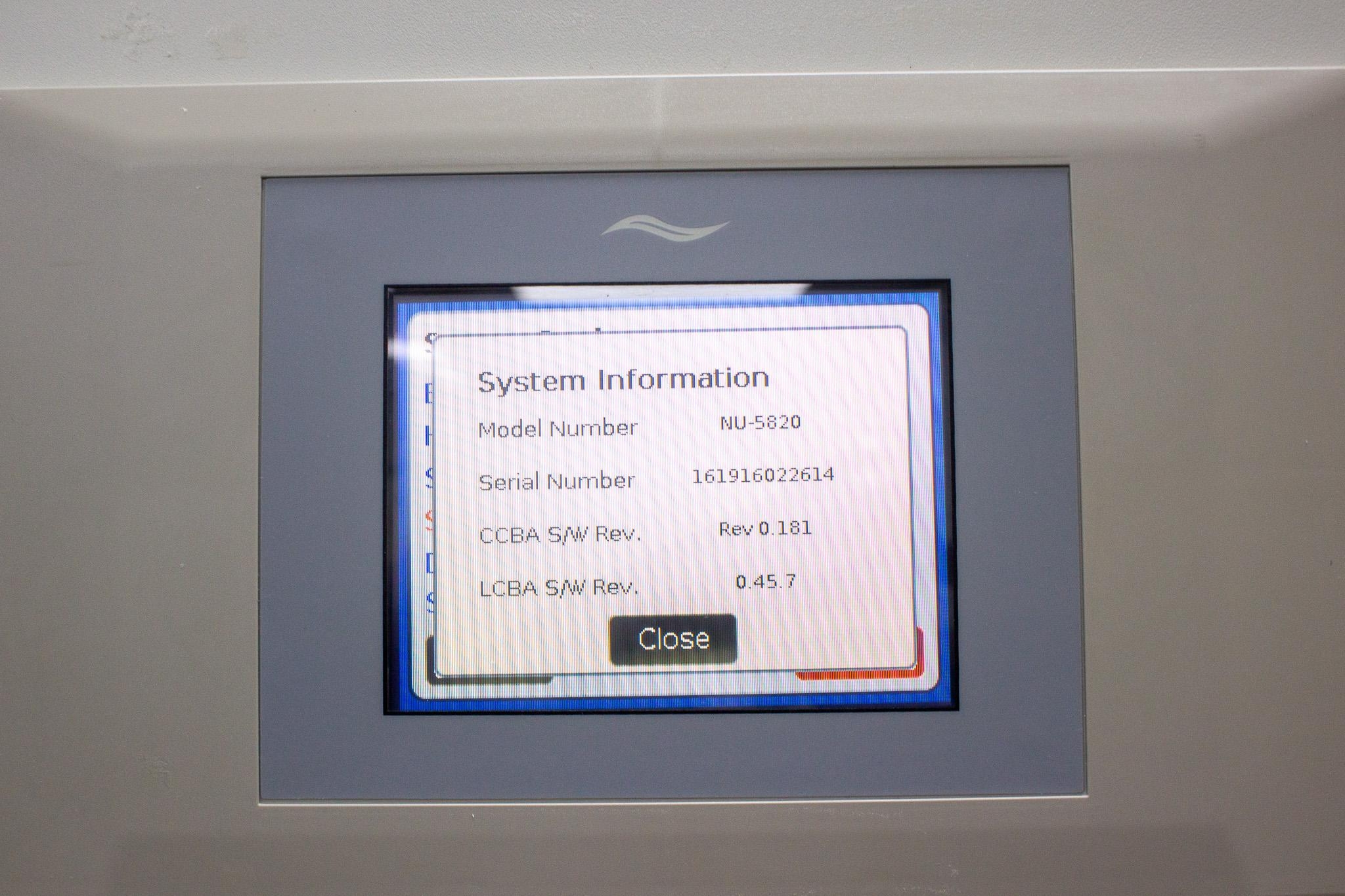 NuAire NU-5820 CO2 Incubator 200L RH Control Direct Heat Used 5C to 55C