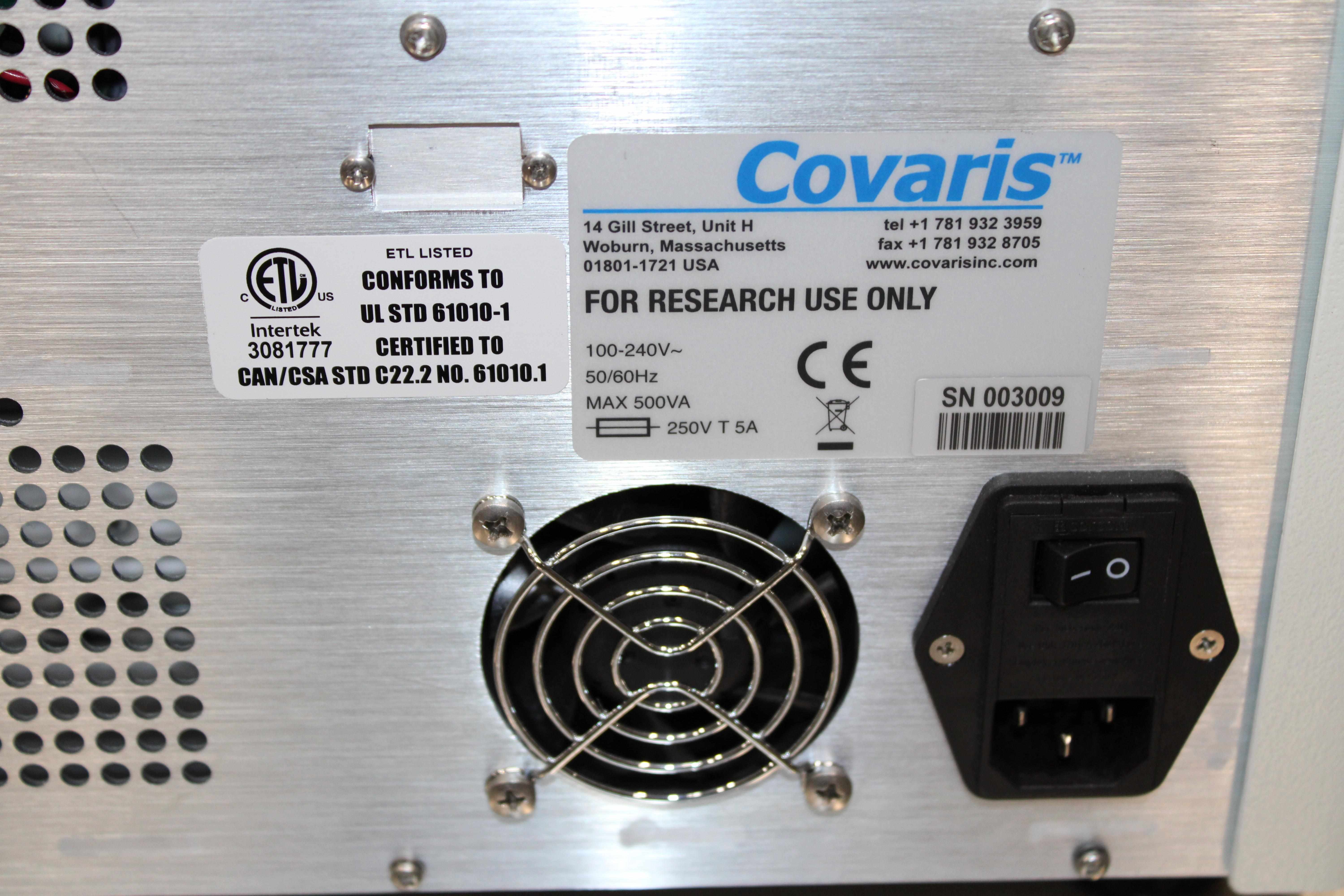 Covaris M220 Ultrasonicator, DNA Shearing System, 75W, 240V, Compact, Used