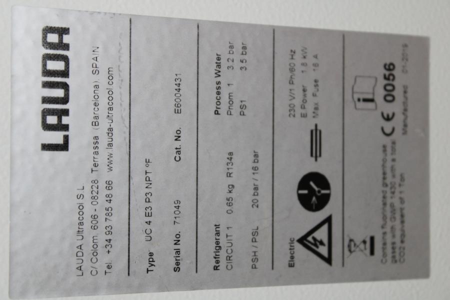 Lauda Ultracool Circulation Chiller -15C to 50C Industrial Process Used