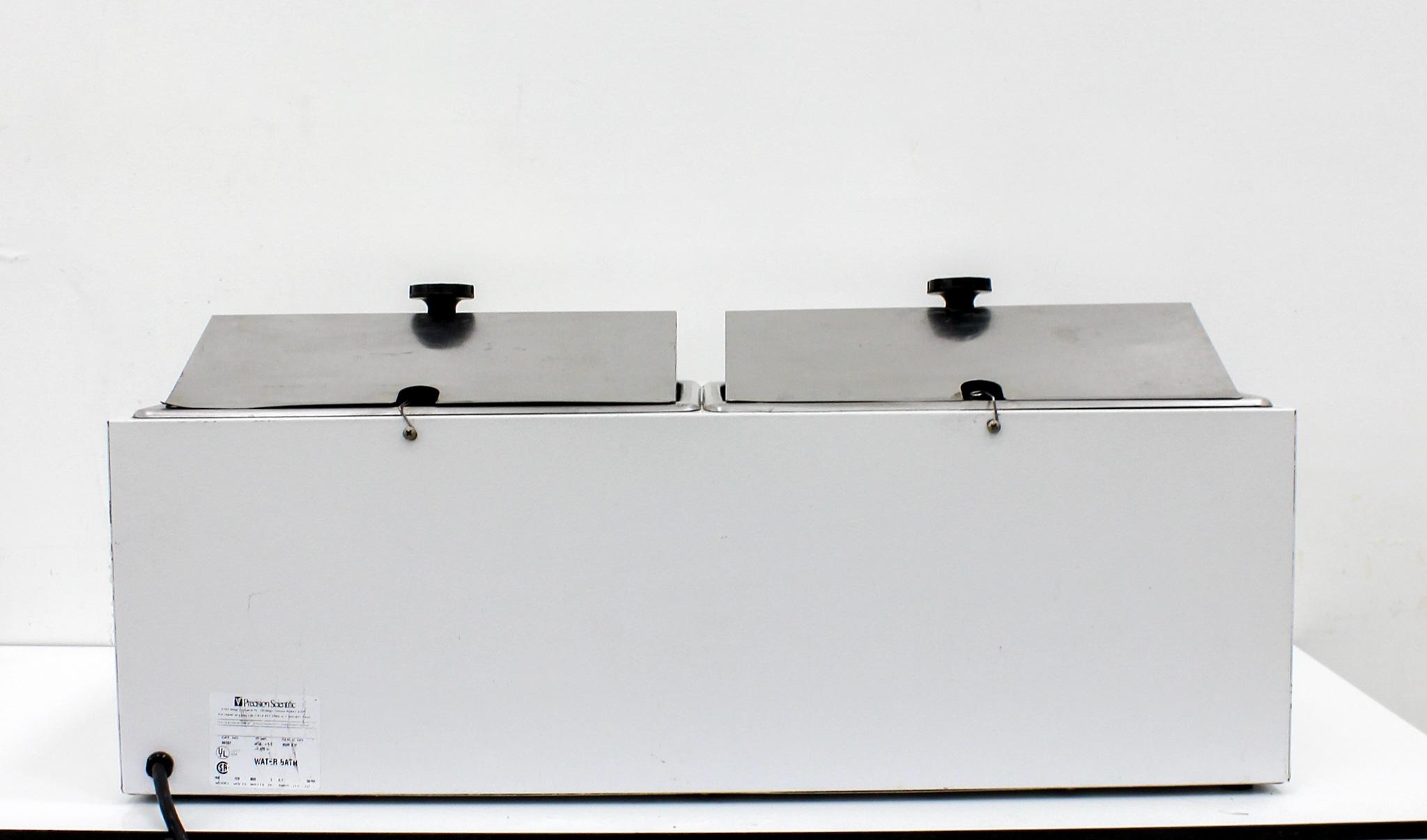 Precision Scientific Dual Heater Water Bath Cat: 66552 Dual Chamber, 12L