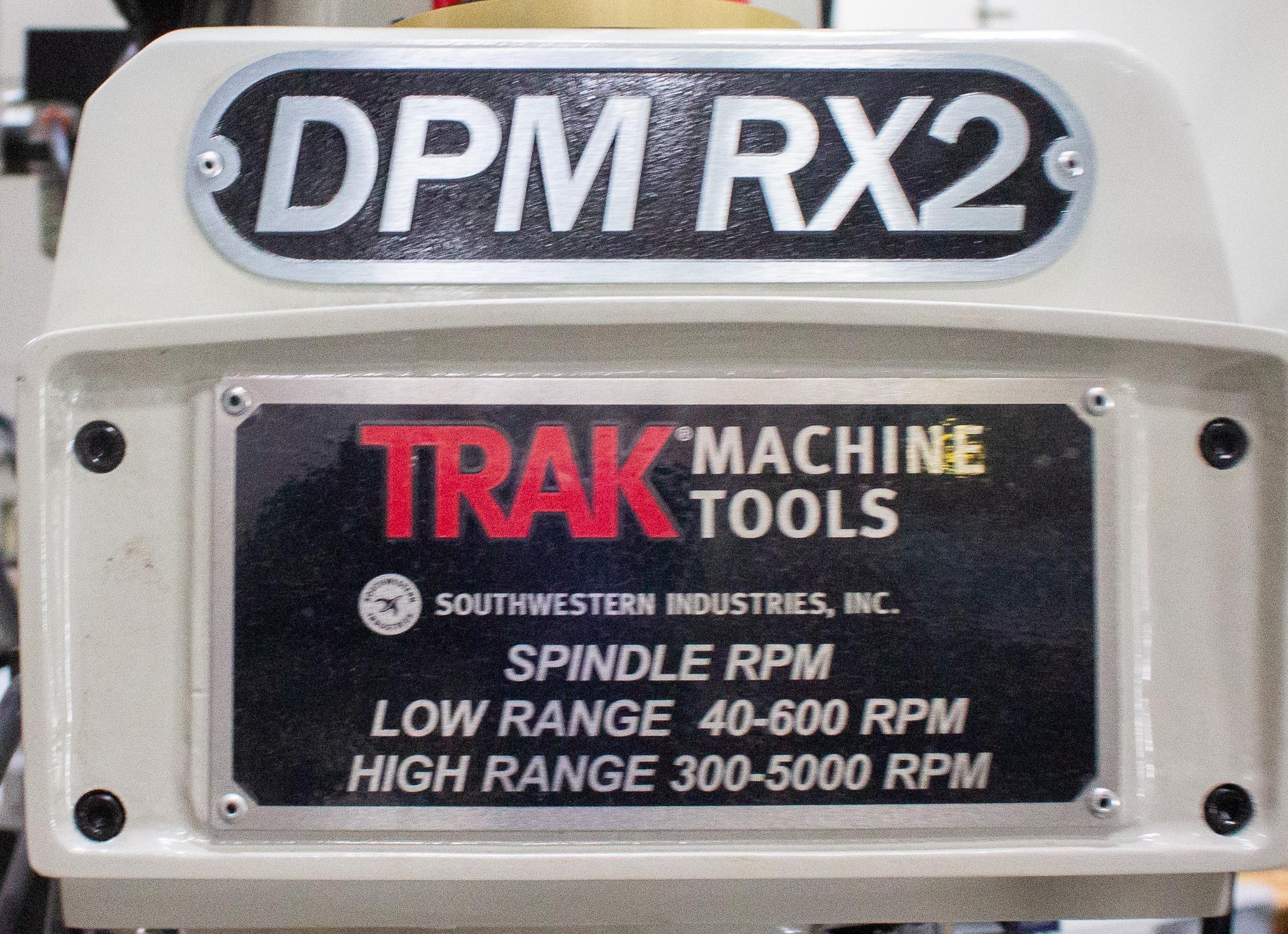TRAK DPM RX2 Milling Machine with CNC R8 Spindle 3 HP Motor Used