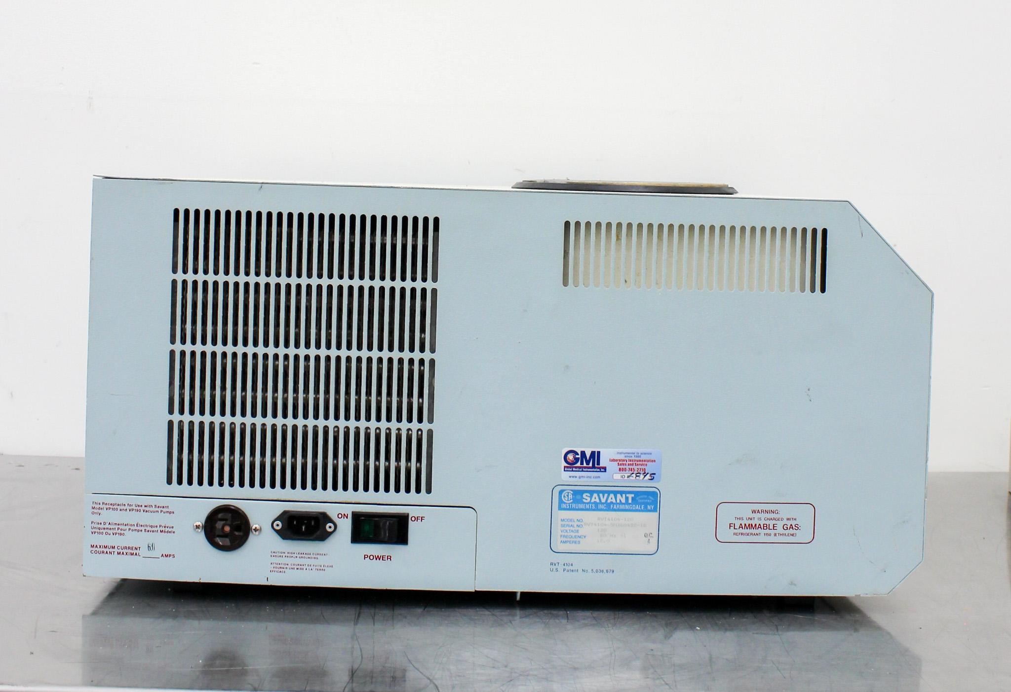 Savant Refrigerated Vapor Trap RVT4104 Vapor Trap -104C 4L Capacity