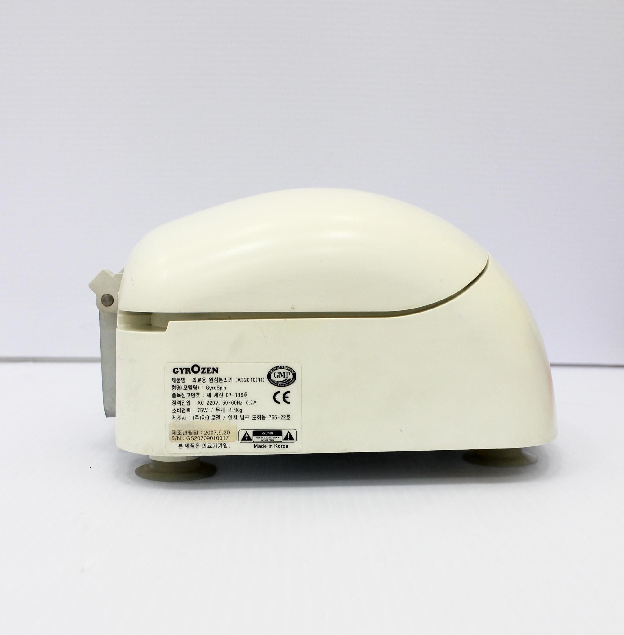 Gyro Spin Gyrozen GZ-1312 Benchtop Microcentrifuge Air-Cooling 13,500 RPM 12-Place Rotor